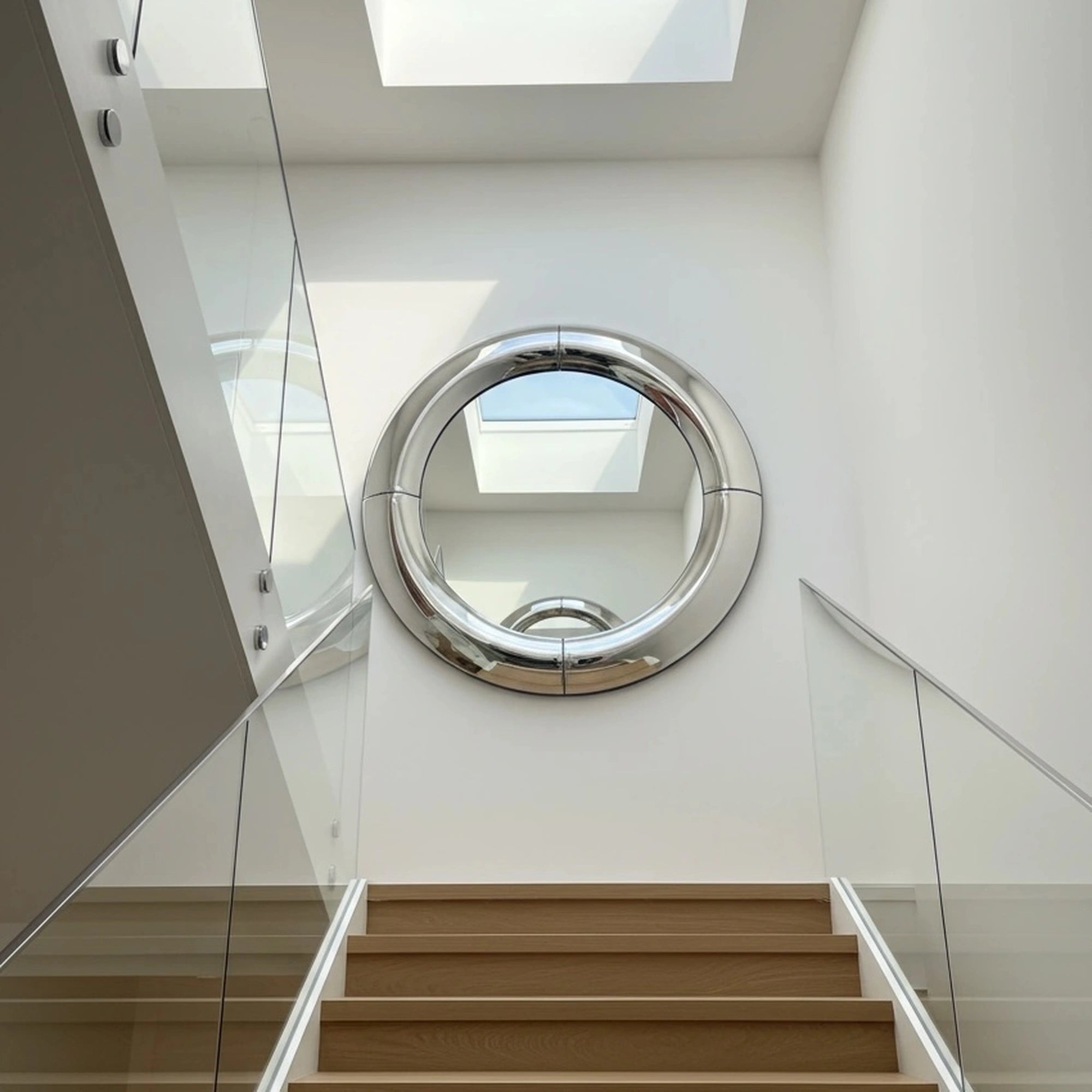 Atlas Mirror | Chrome Silver Mirror Interior Moderna