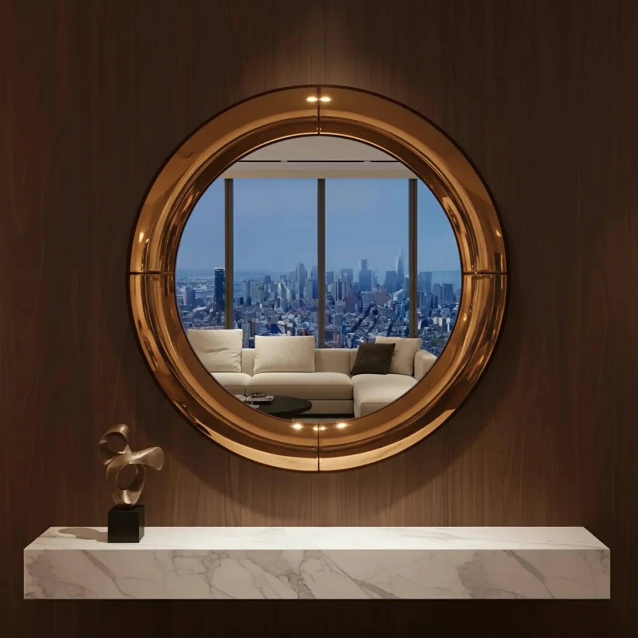 Atlas Mirror | Brass Mirror Interior Moderna