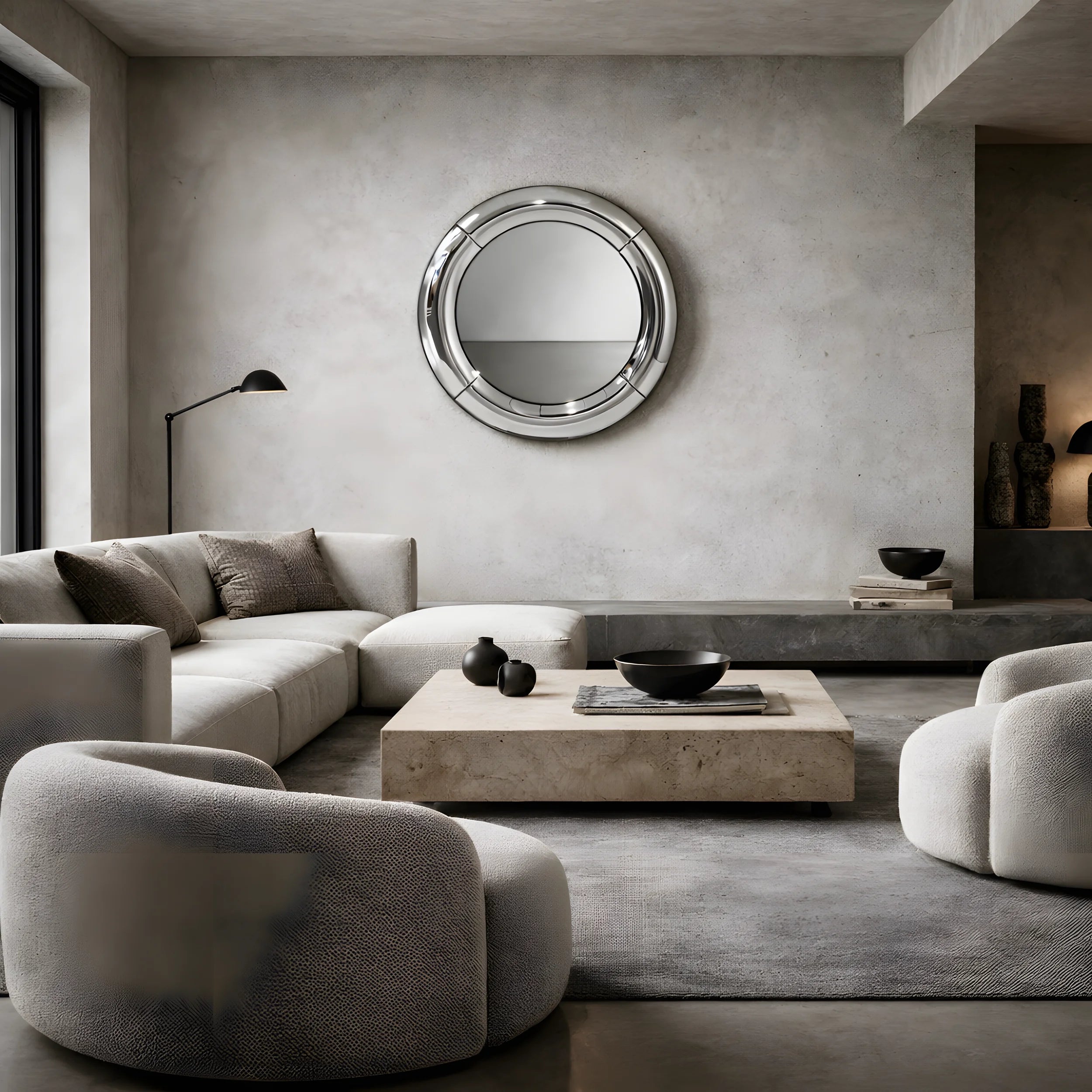 Atlas Mirror | Polished Steel Mirror Interior Moderna