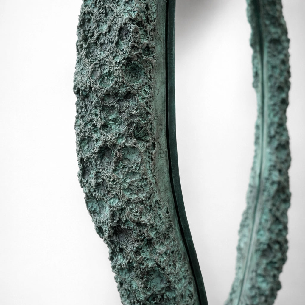 Aurelian Rough Mirror | Green Calcite Mirror Interior Moderna