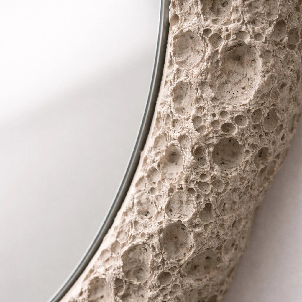 Rift Opening | Calcite Shard Mirror Interior Moderna