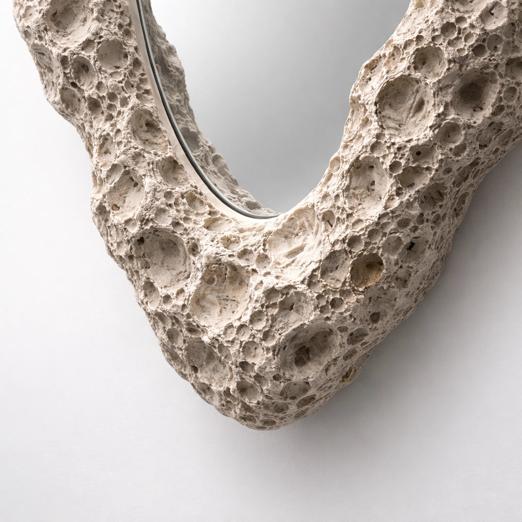 Rift Opening | Calcite Shard Mirror Interior Moderna