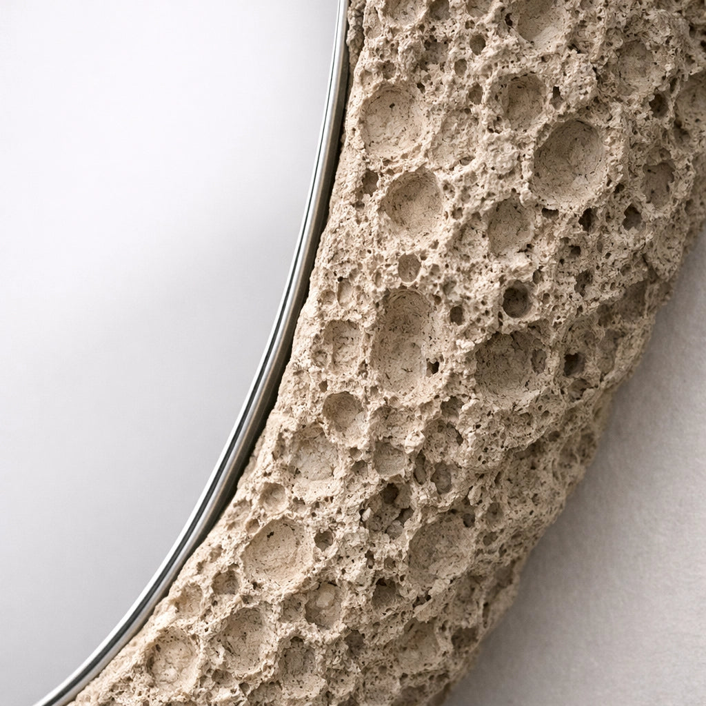 Rift Opening | Calcite Shard Mirror Interior Moderna