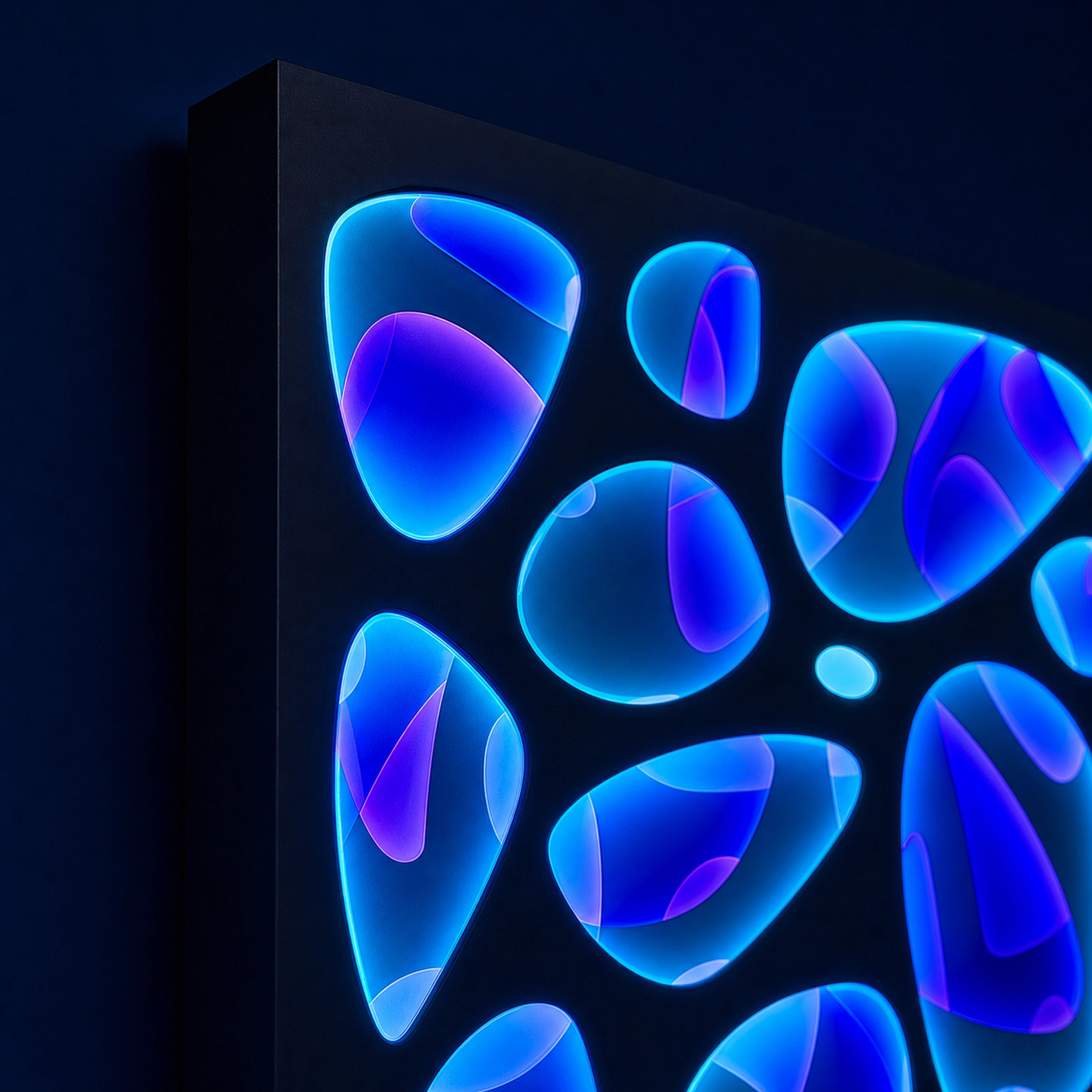 Spectral Flux | Cobalt Resonance Wall Art Interior Moderna