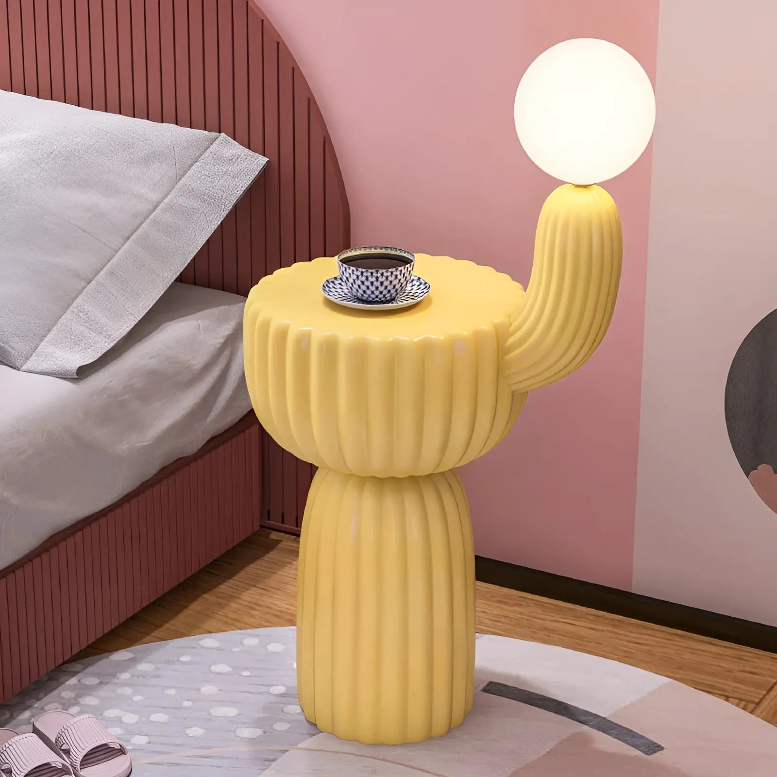 Cactus Bedside Table + Lamp Lamp Interior Moderna