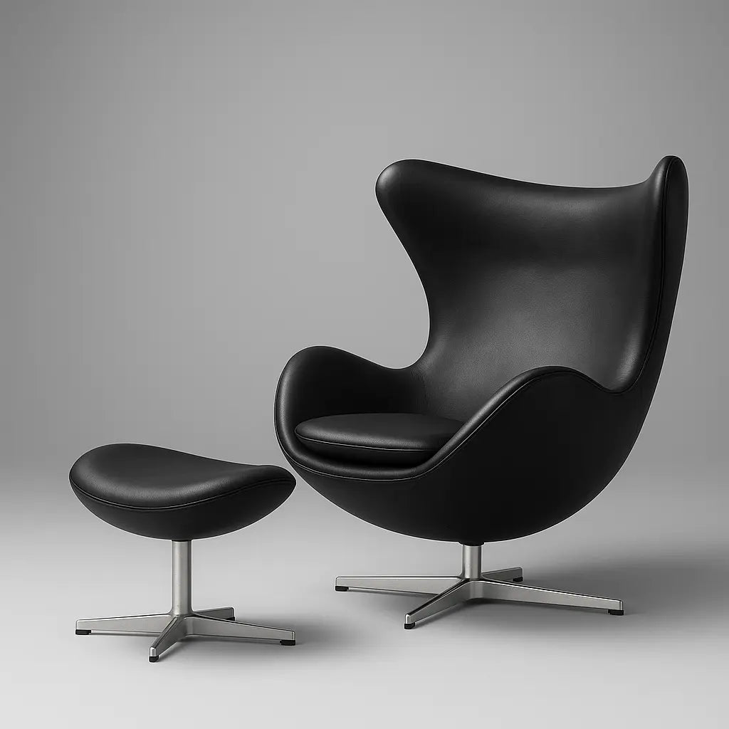 Egg Chair + Ottoman Chair Interior Moderna