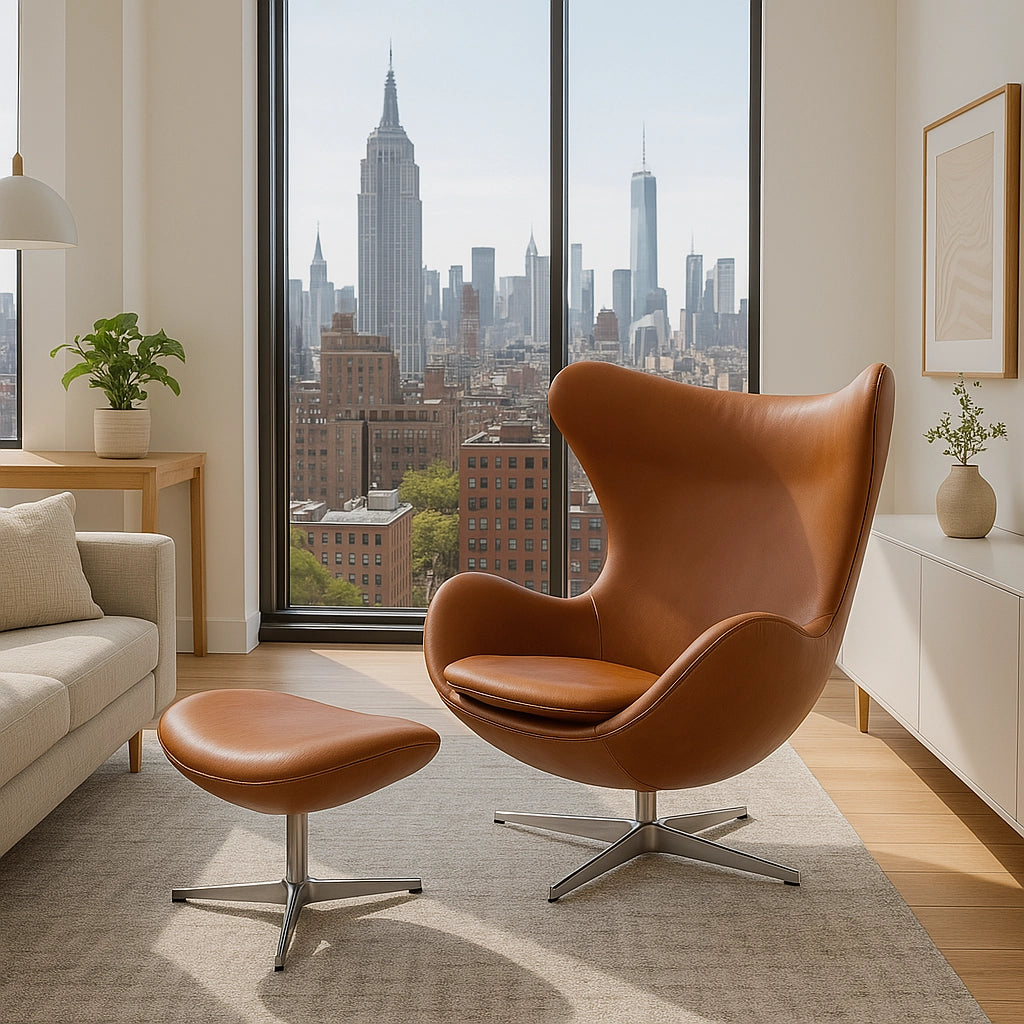 Egg Chair + Ottoman Chair Interior Moderna