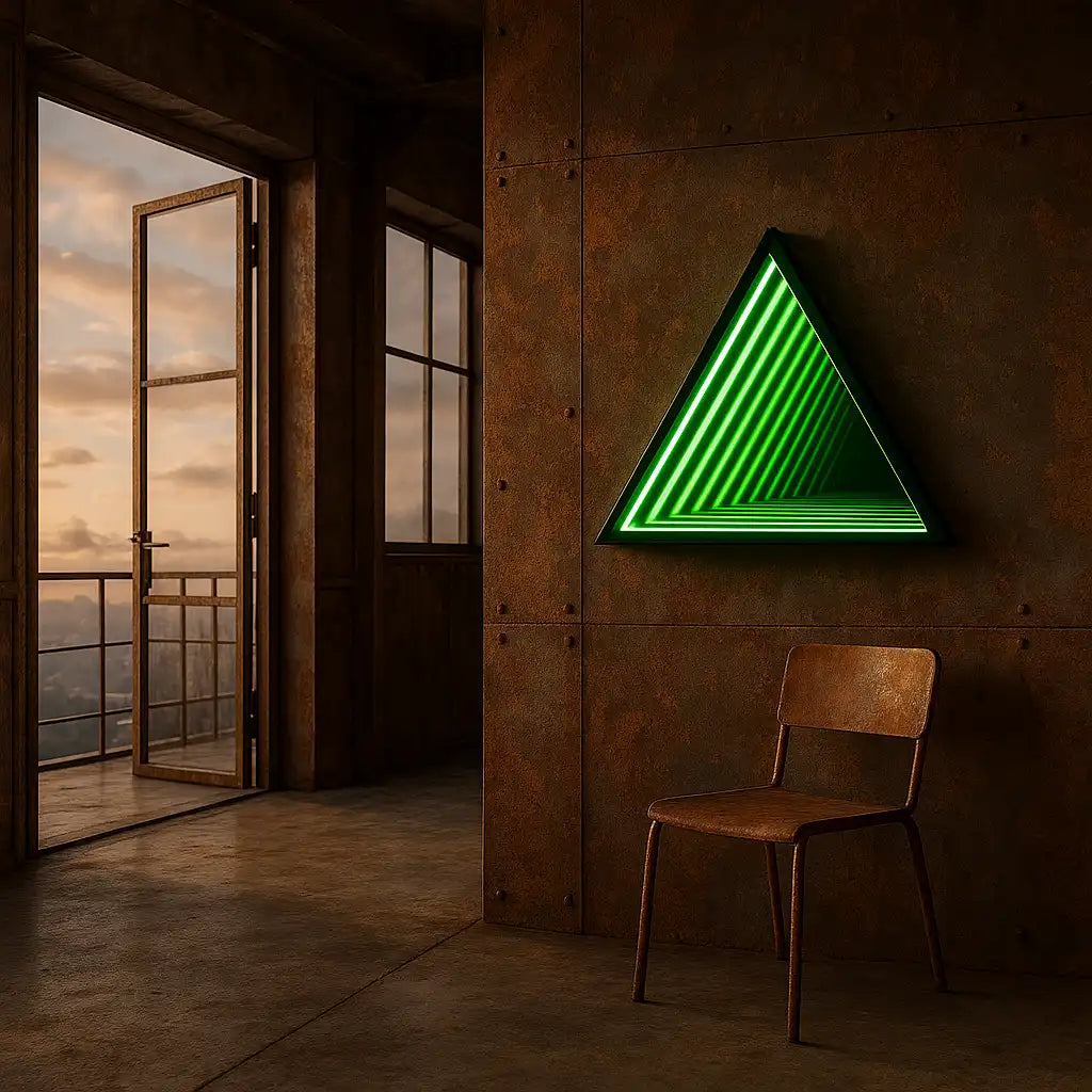 Triangle Infinity Mirror Mirror Interior Moderna