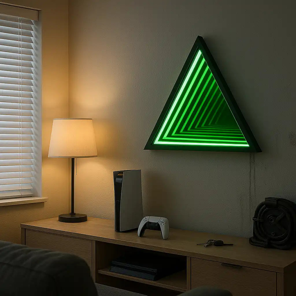 Triangle Infinity Mirror Mirror Interior Moderna