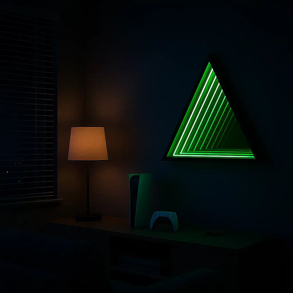 Triangle Infinity Mirror Mirror Interior Moderna