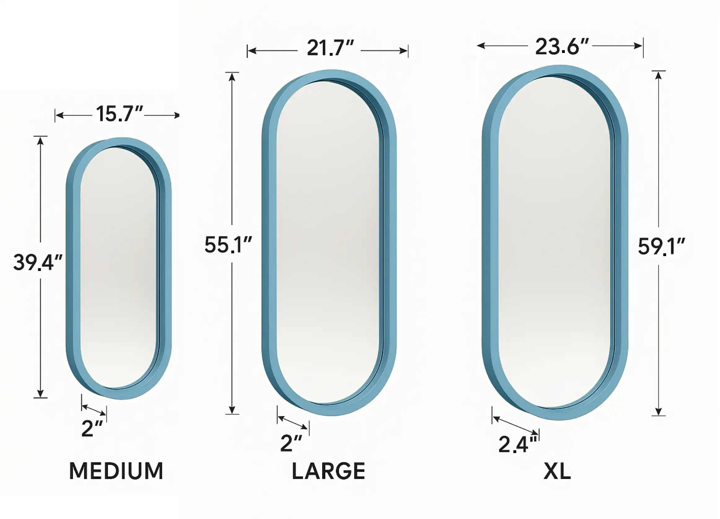 Oversized Pill Mirror