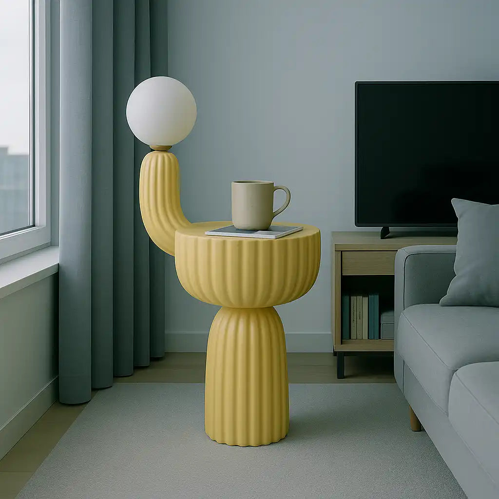 Cactus Bedside Table + Lamp Lamp Interior Moderna