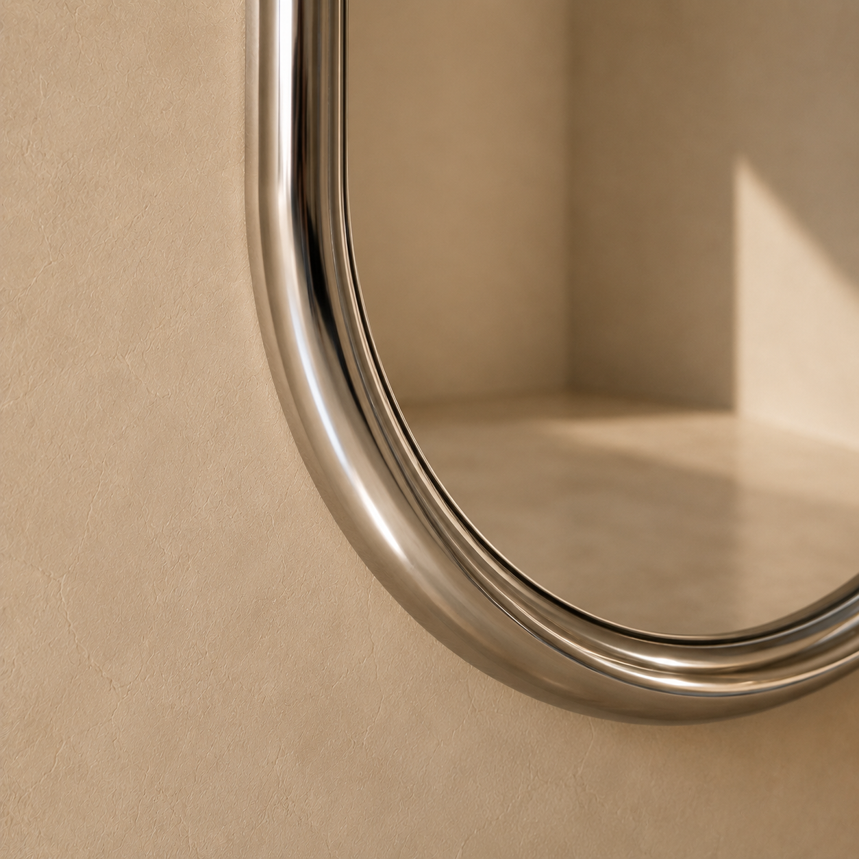 Chrome Pill Mirror