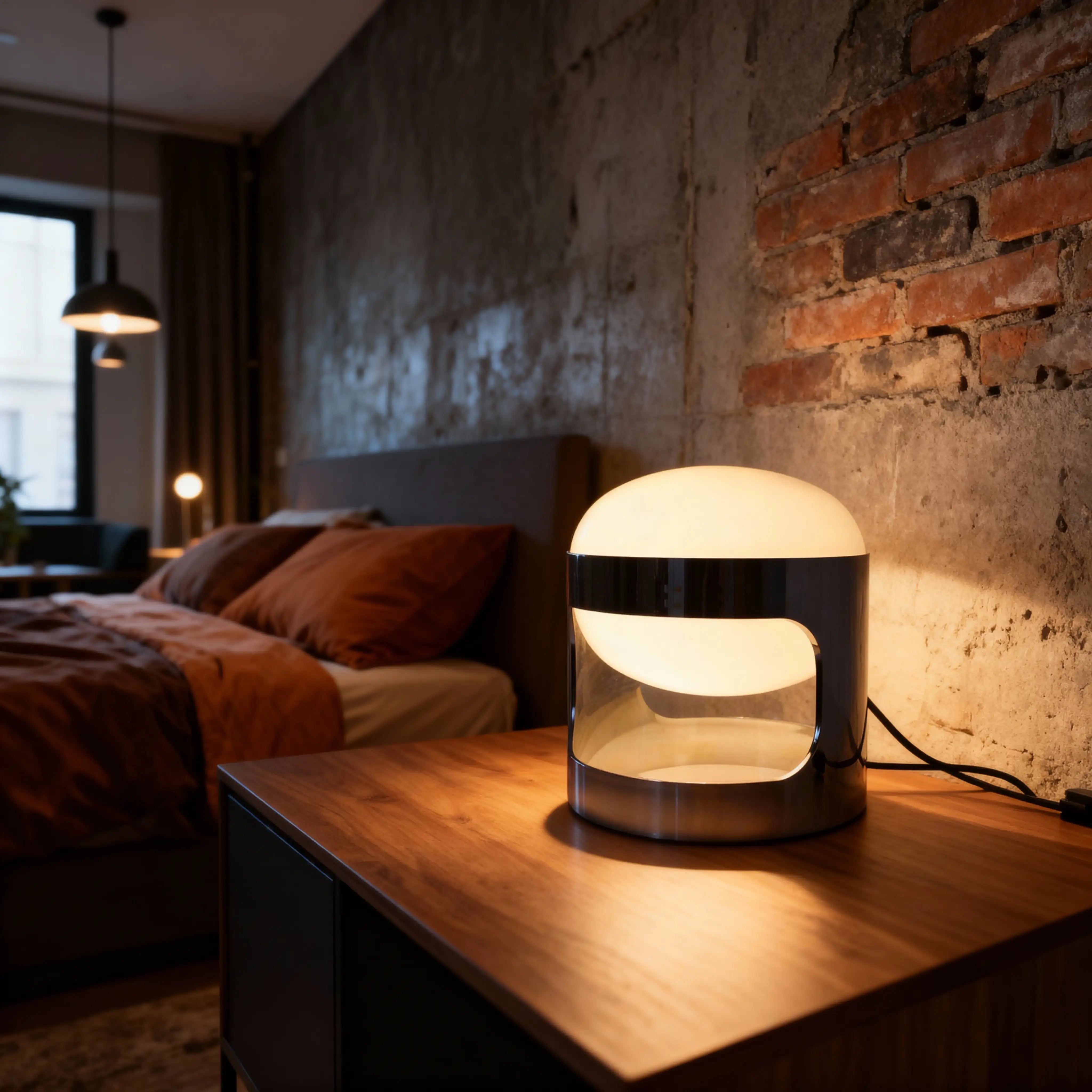 Chrome Capsule Lamp Lamp Interior Moderna