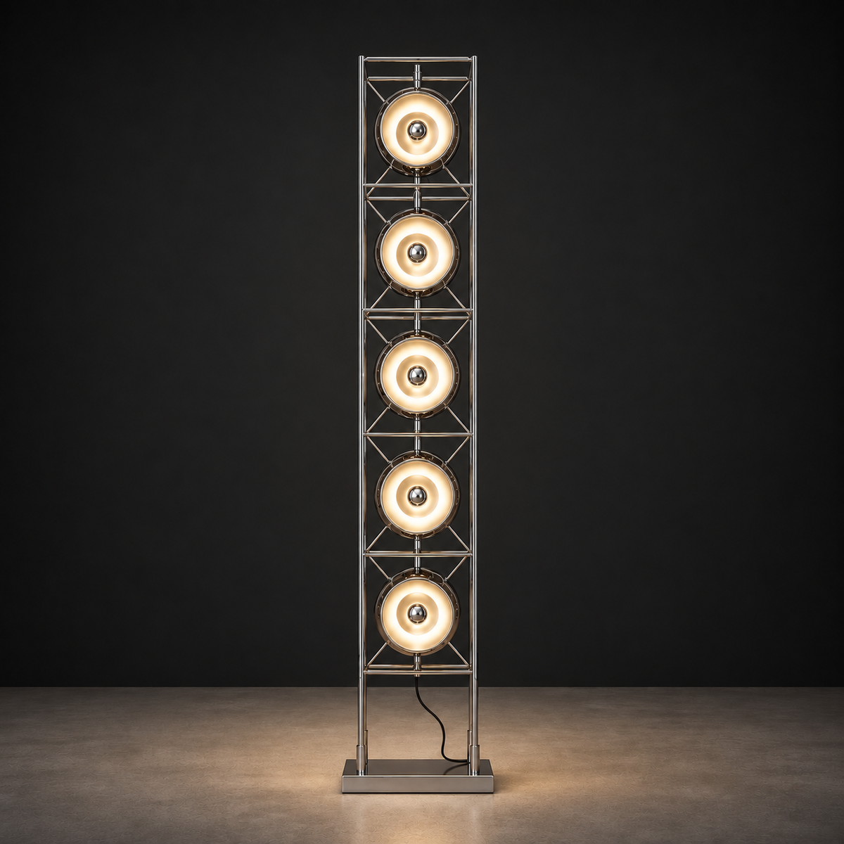 Chrome Spheres Floor Lamp Lamp Interior Moderna