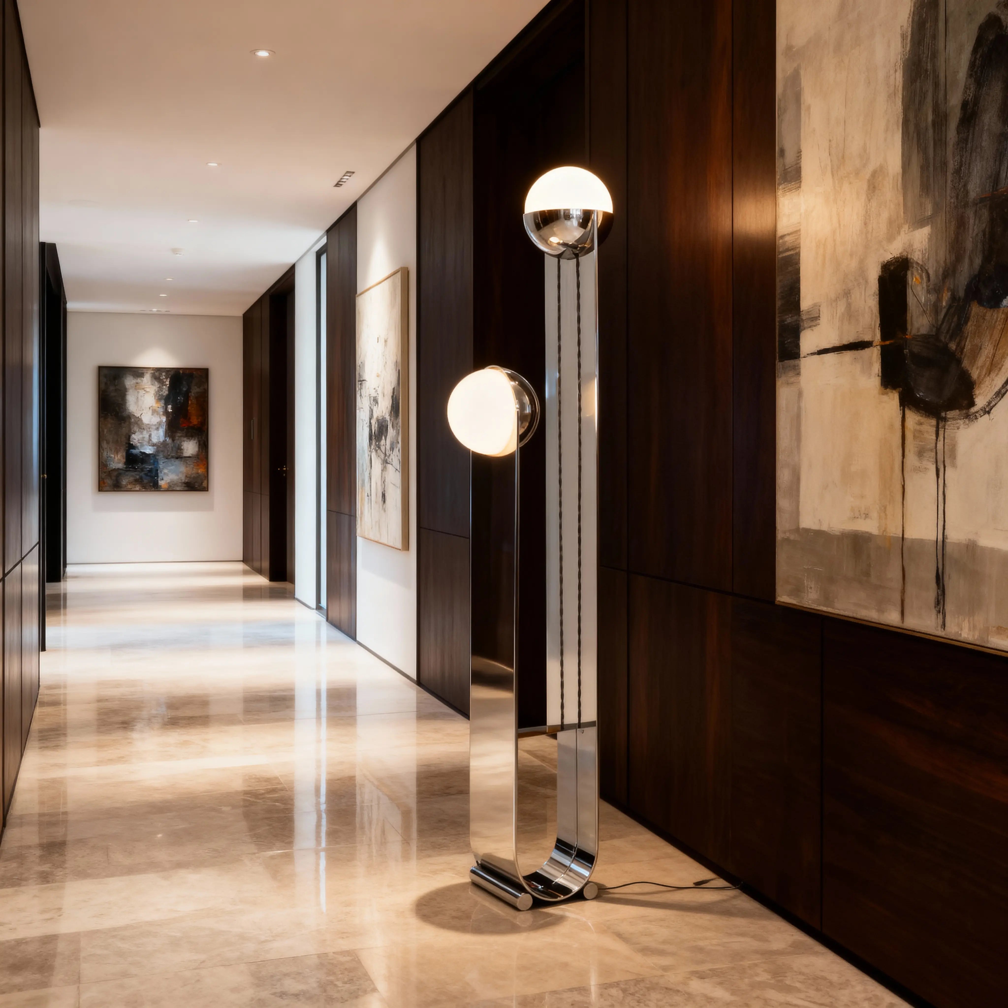 Chrome Orbit Lamp Lamp Interior Moderna