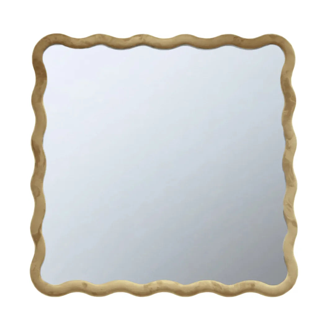 Velvet Wave Mirror Mirror Interior Moderna