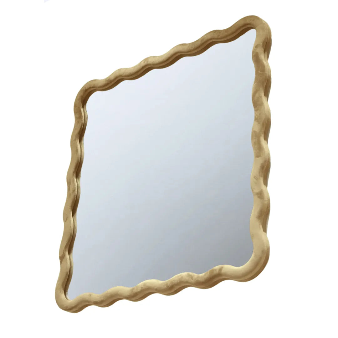 Velvet Wave Mirror Mirror Interior Moderna