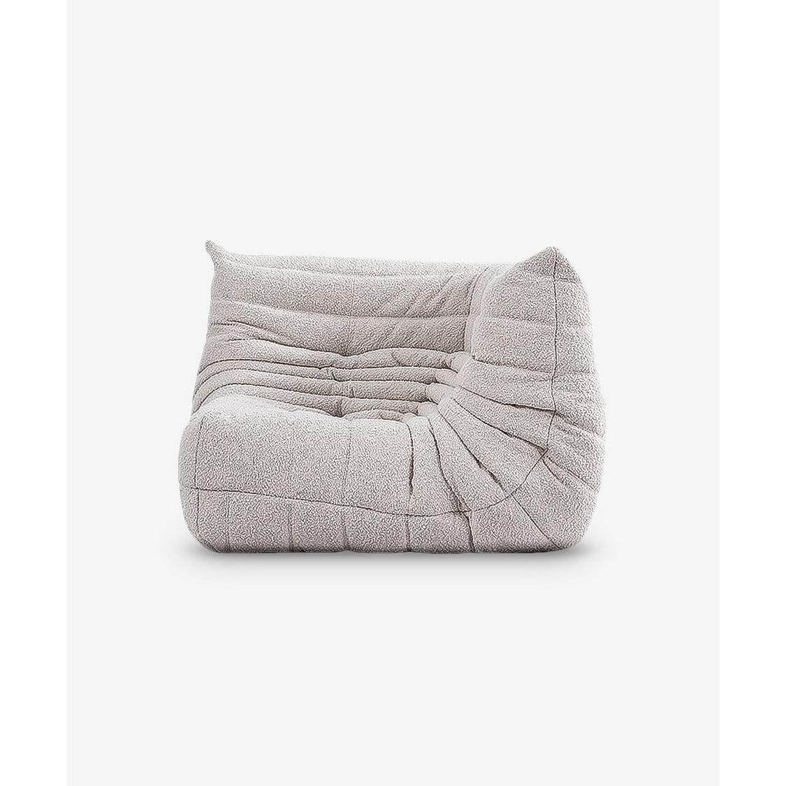 Togo Corner Sofa Interior Moderna Pearl White Boucle