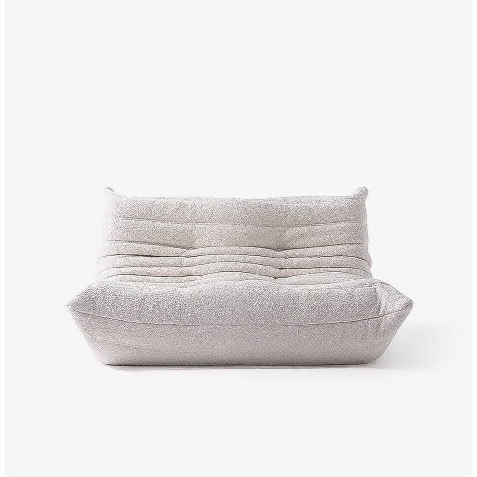 Togo Two seater Sofa Interior Moderna Pearl White Boucle