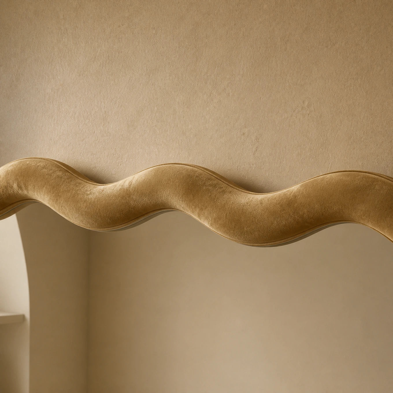 Velvet Wave Mirror Mirror Interior Moderna