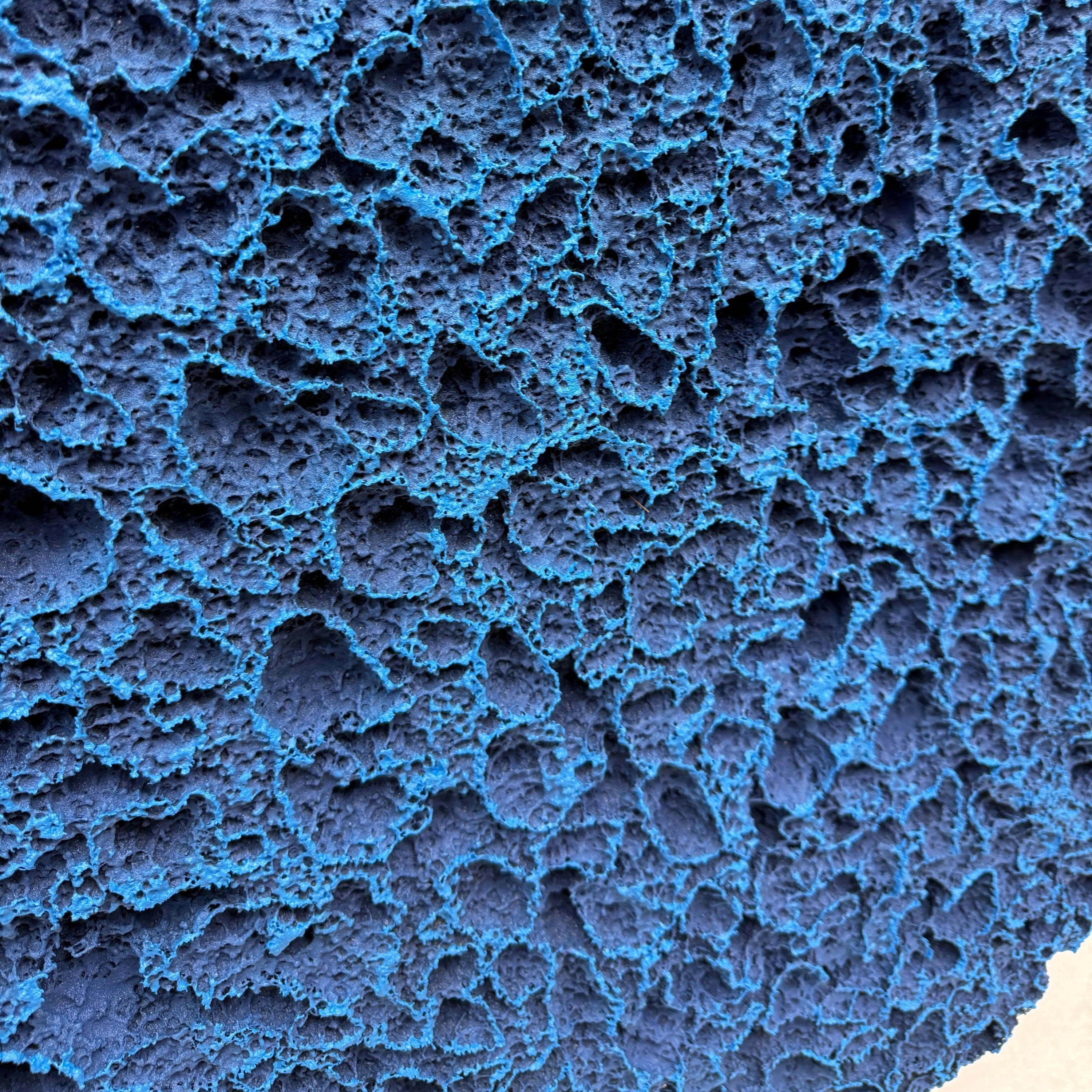 Erosion | Deep Tidal Blue Wall Art Jianzhi