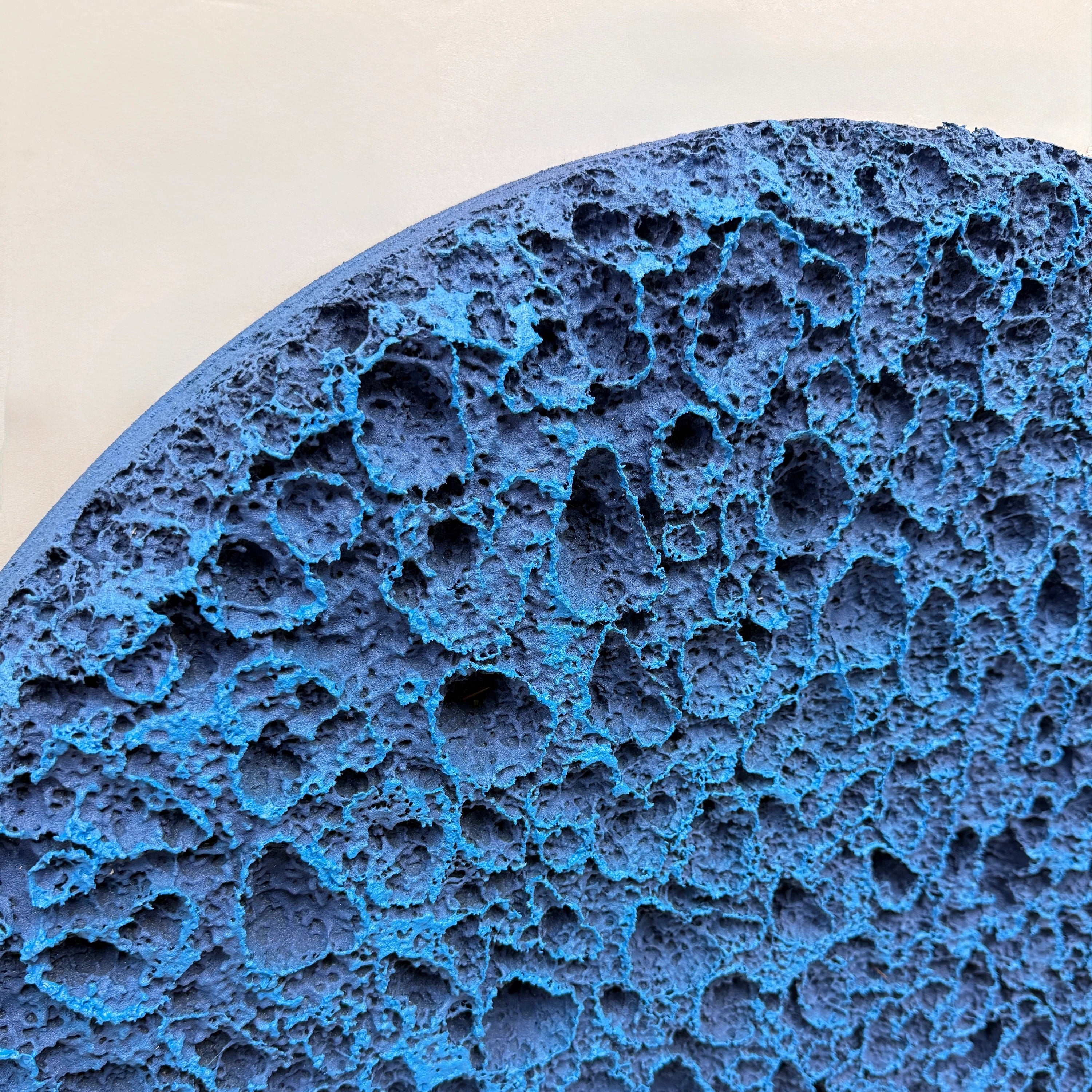 Erosion | Deep Tidal Blue Wall Art Jianzhi