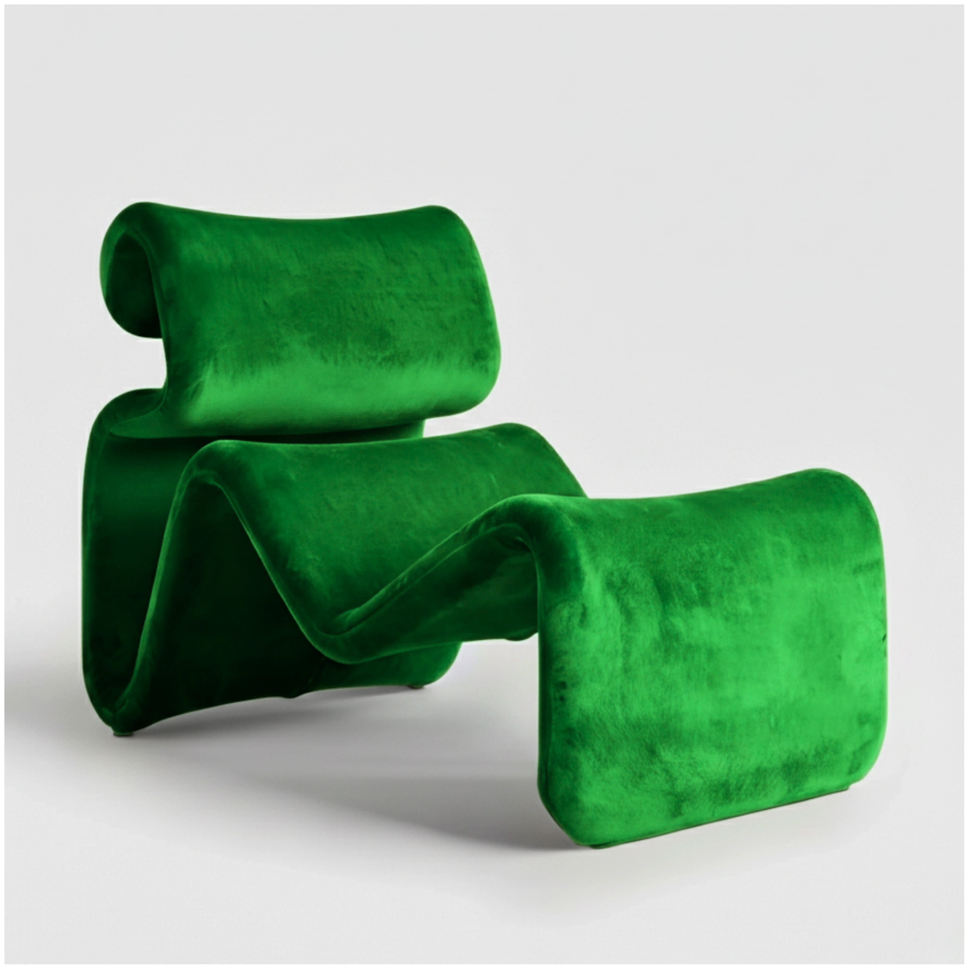 Etcetera Lounge Chair Chair Interior Moderna Chair Only Grass Green