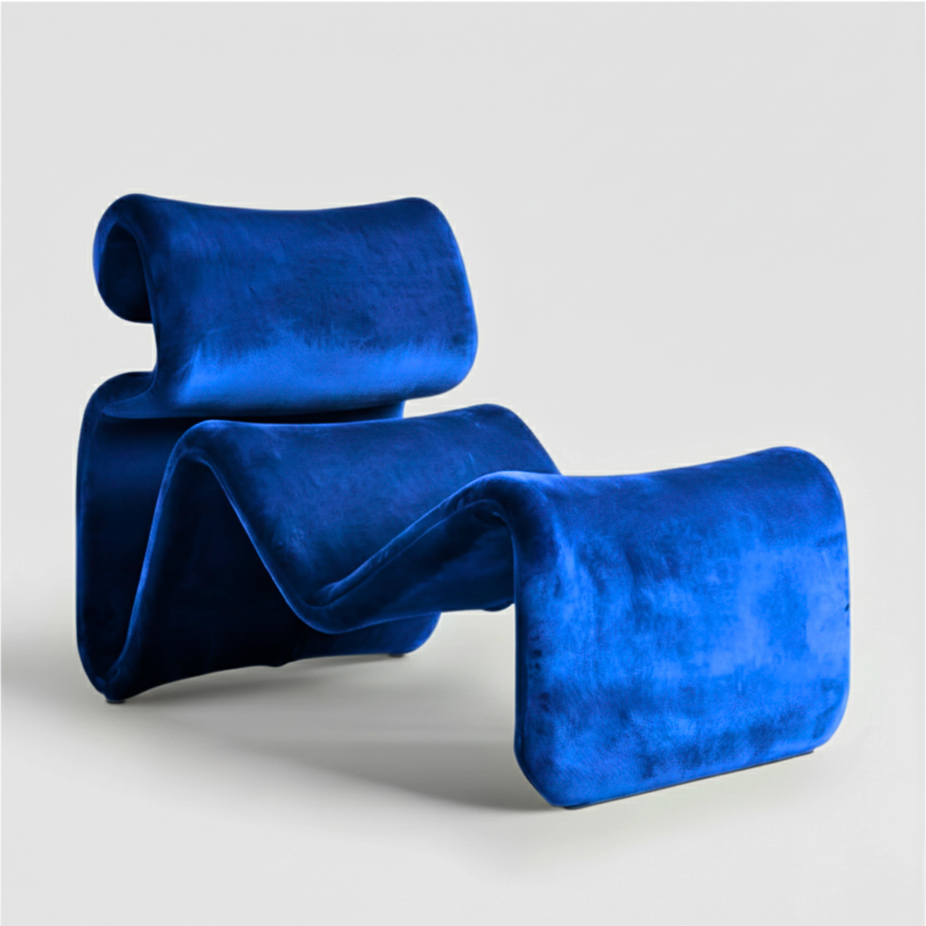 Etcetera Lounge Chair Chair Interior Moderna Chair Only Cobalt Blue
