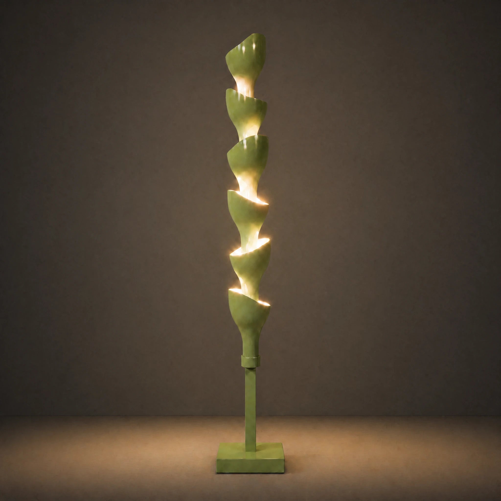 Floral Floor Lamp | Green Lamp Interior Moderna