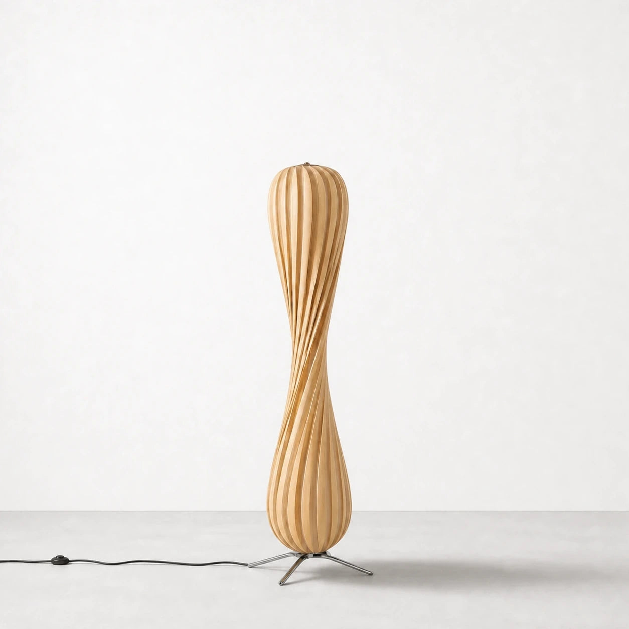 Ozawa Twisted Bamboo Lamp Lamp Interior Moderna Medium New
