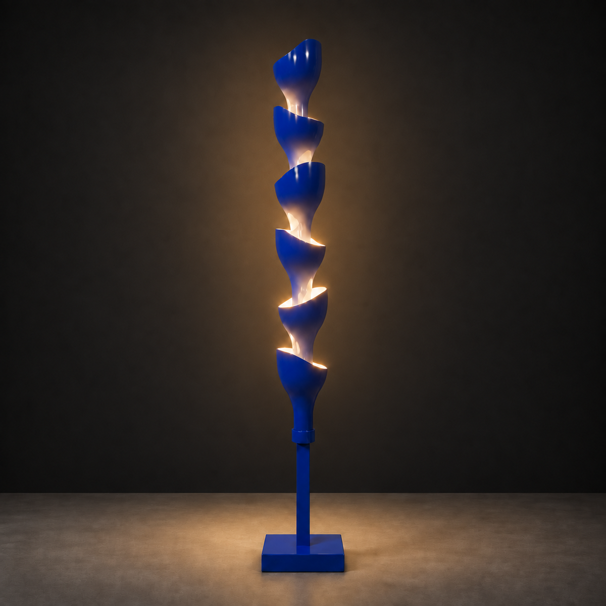 Floral Floor Lamp | Blue Lamp Interior Moderna New