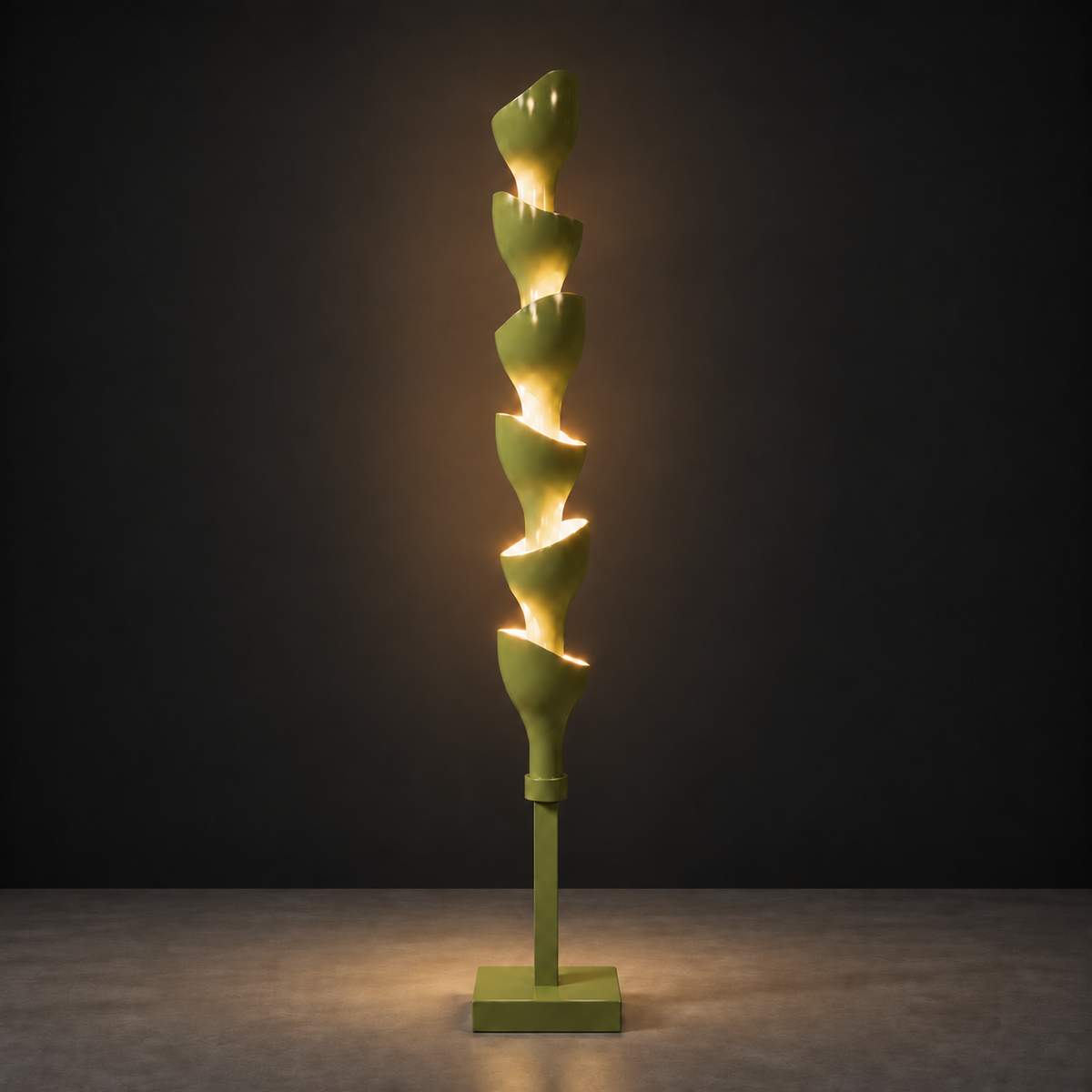 Floral Floor Lamp | Green Lamp Interior Moderna New