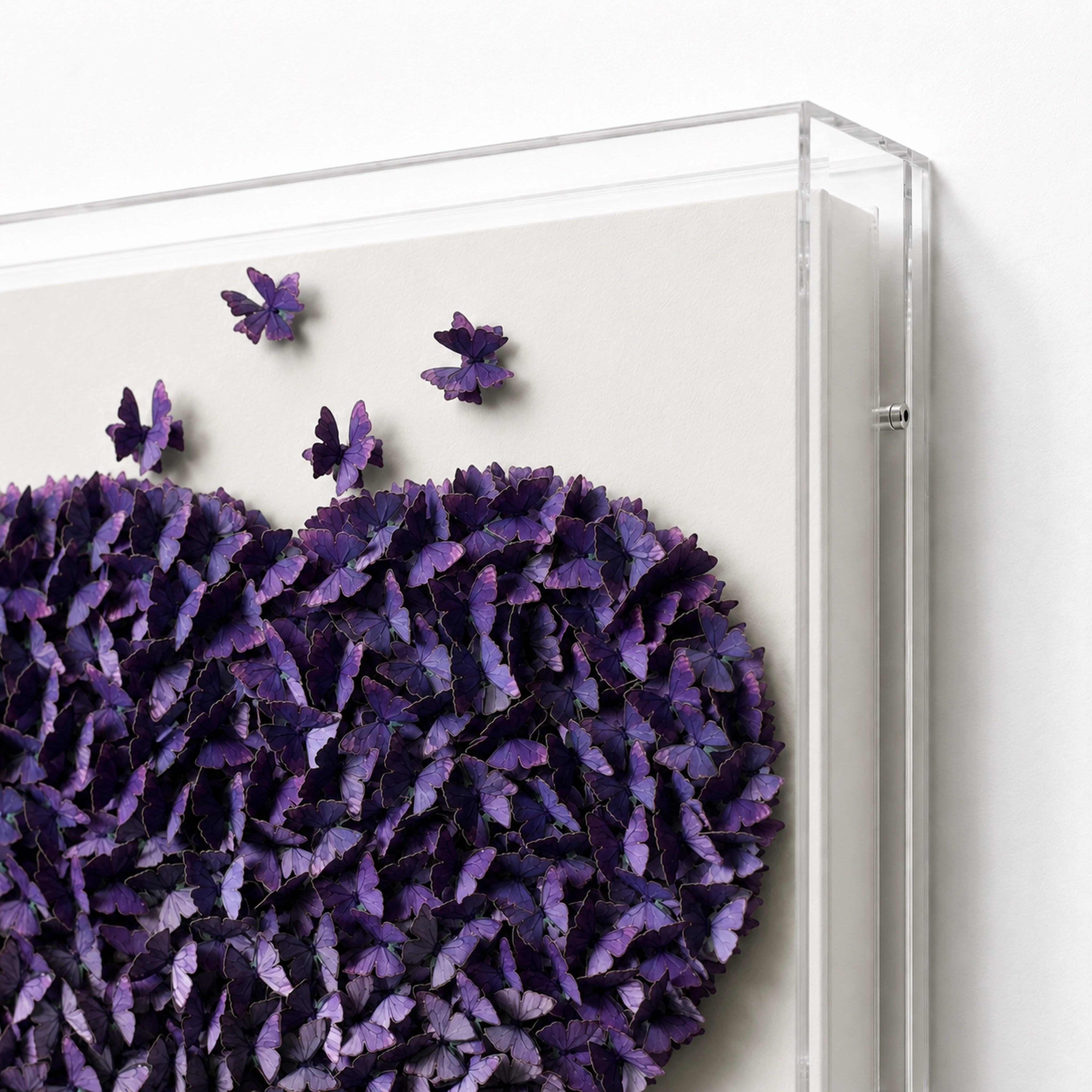 Gathered Ascent | Purple Wall Art Interior Moderna