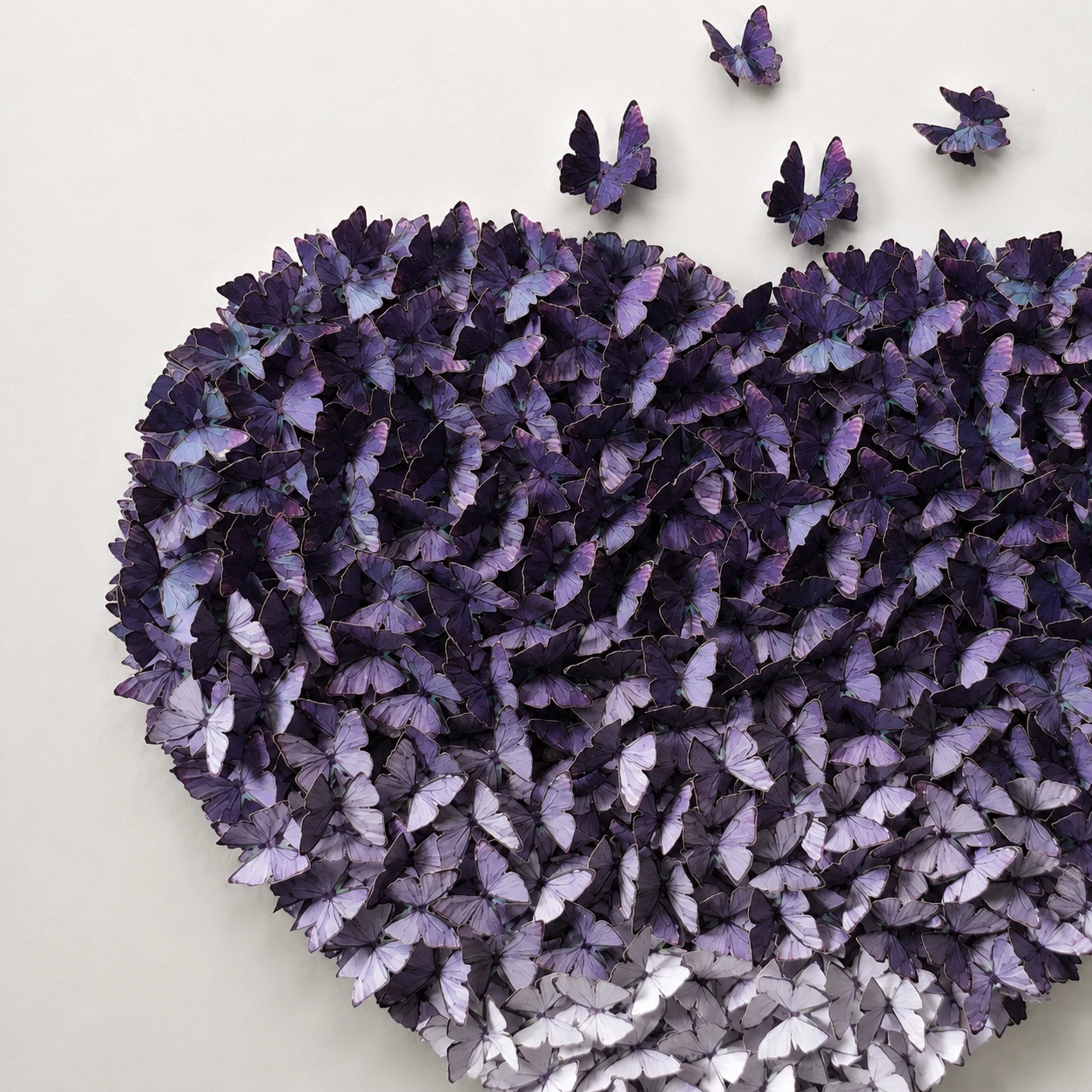 Gathered Ascent | Purple Wall Art Interior Moderna