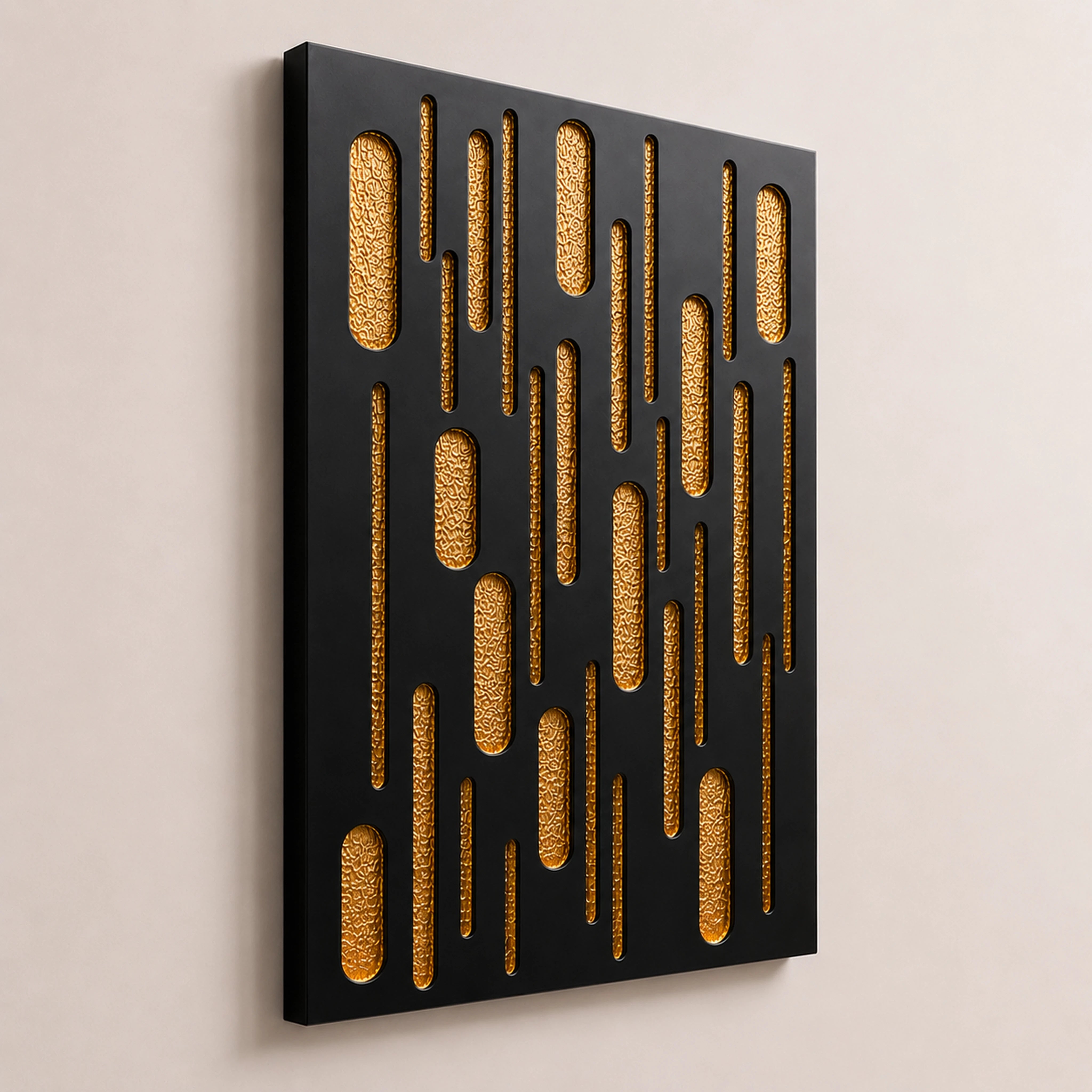 Gilded Descent Wall Art Interior Moderna
