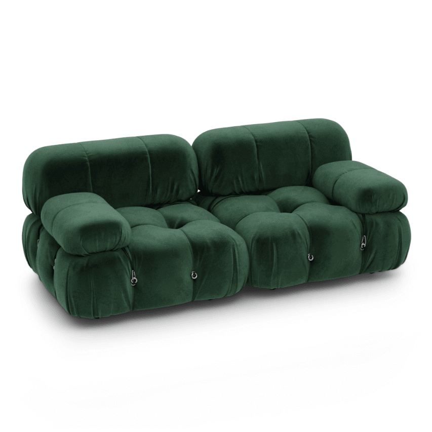 Mario Bellini Combination A Sofa Interior Moderna Emerald Green Velvet
