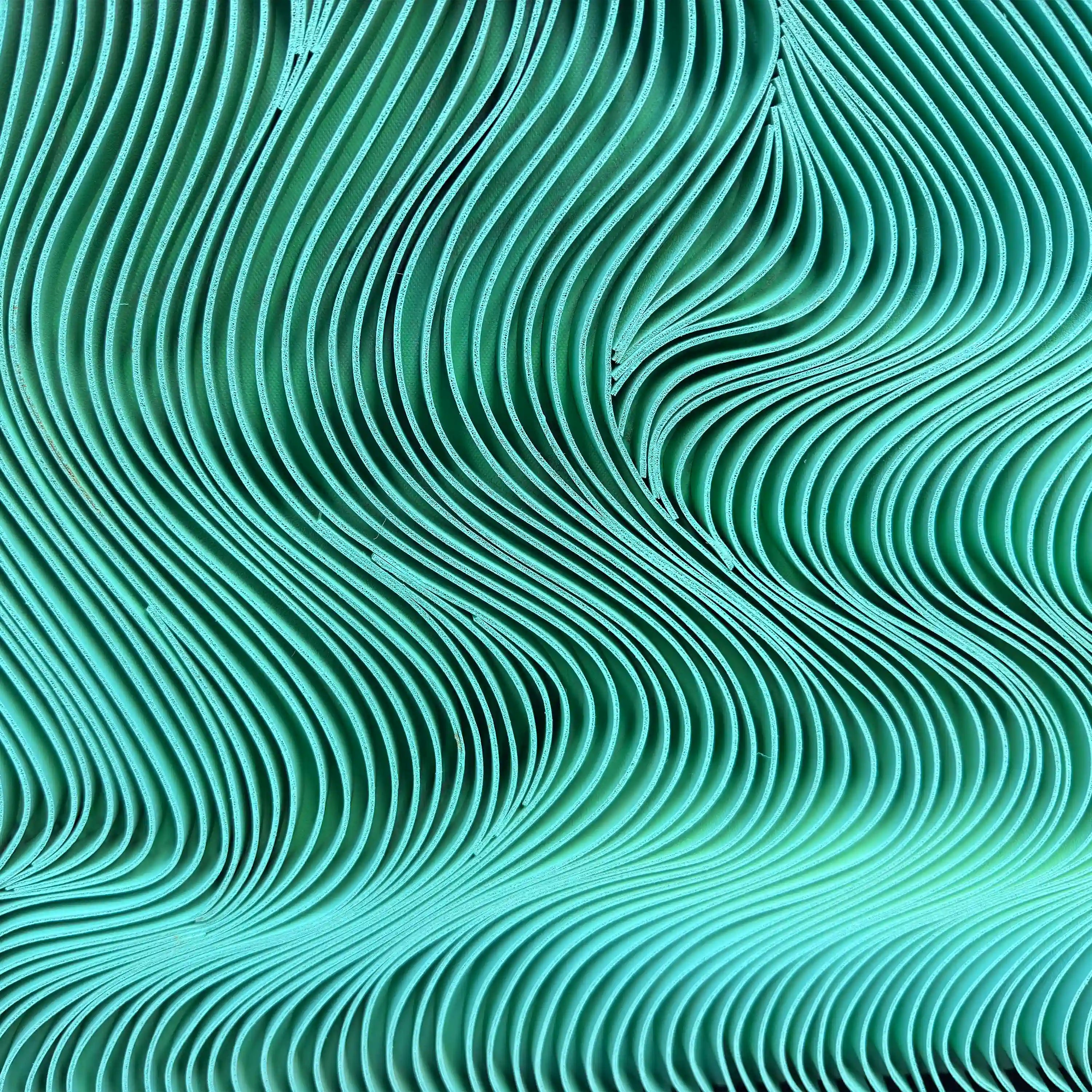 Spectral Currents | Verdant Drift Wall Art Jianzhi