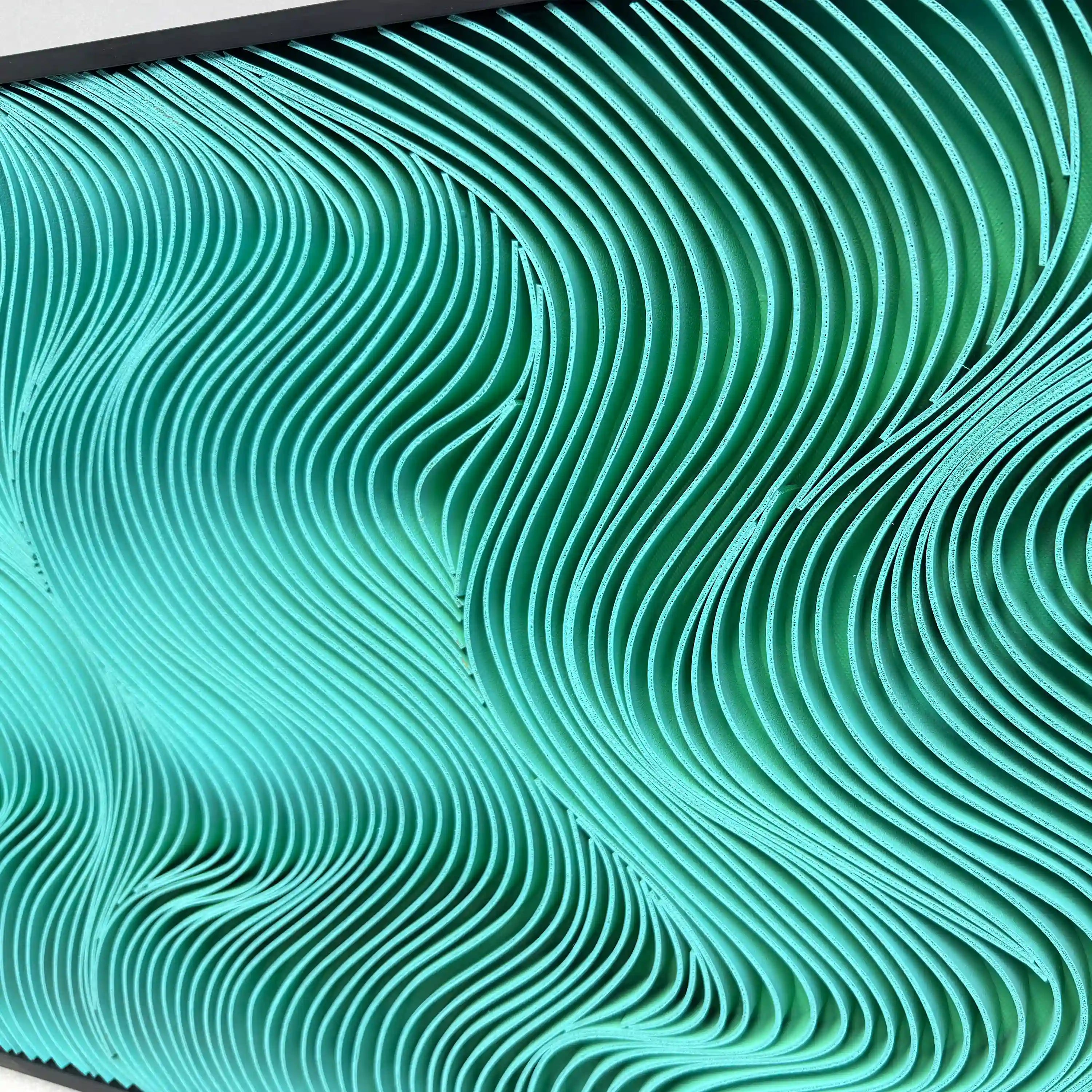 Spectral Currents | Verdant Drift Wall Art Jianzhi