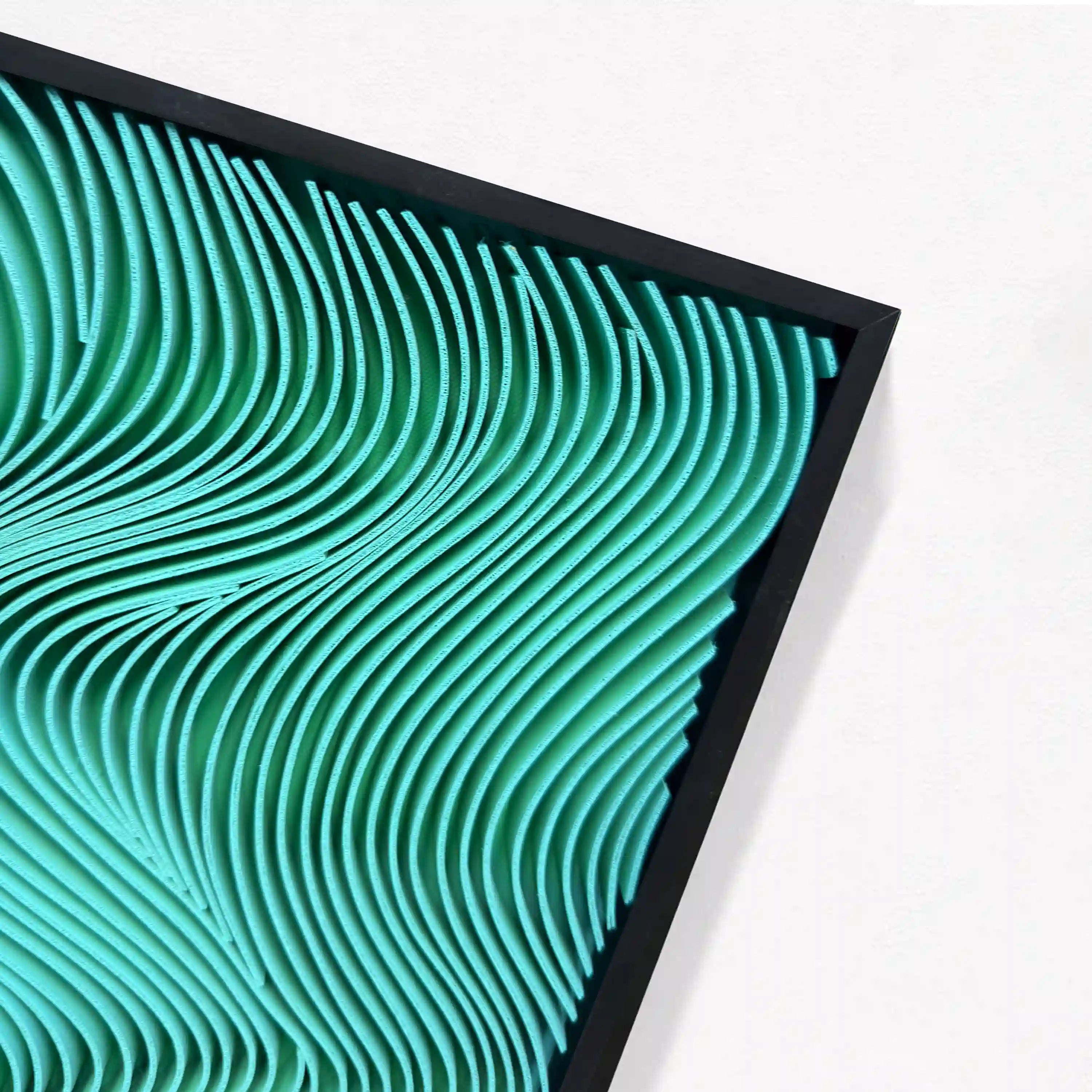 Spectral Currents | Verdant Drift Wall Art Jianzhi