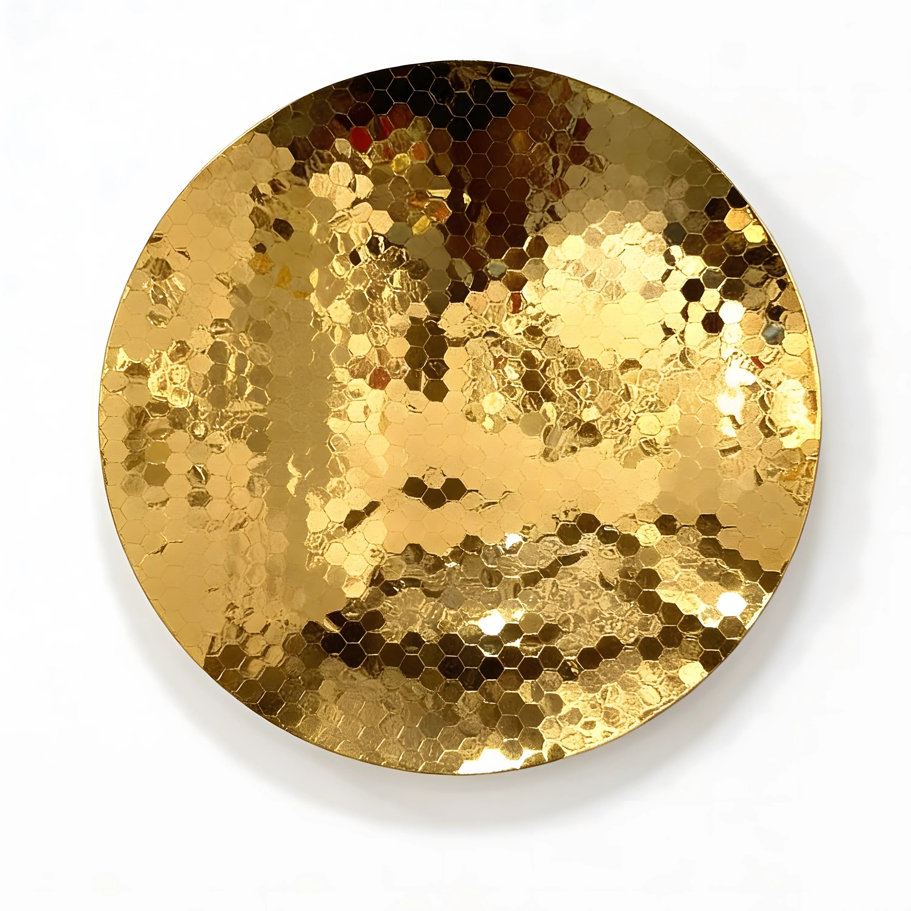 Concave Hex | Gold Wall Art Jianzhi Medium