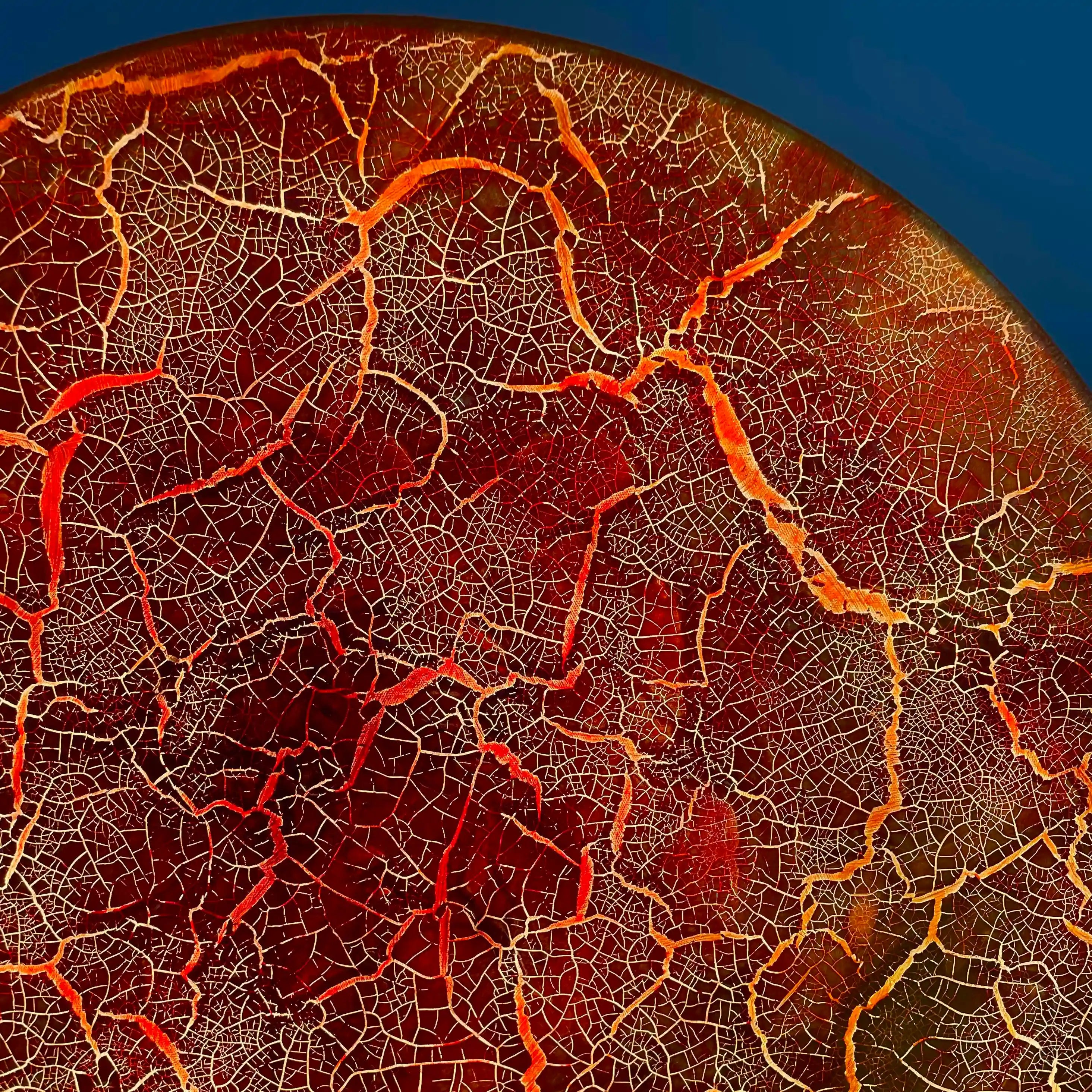 Where Matter Breaks | Ember Rupture Wall Art Jianzhi