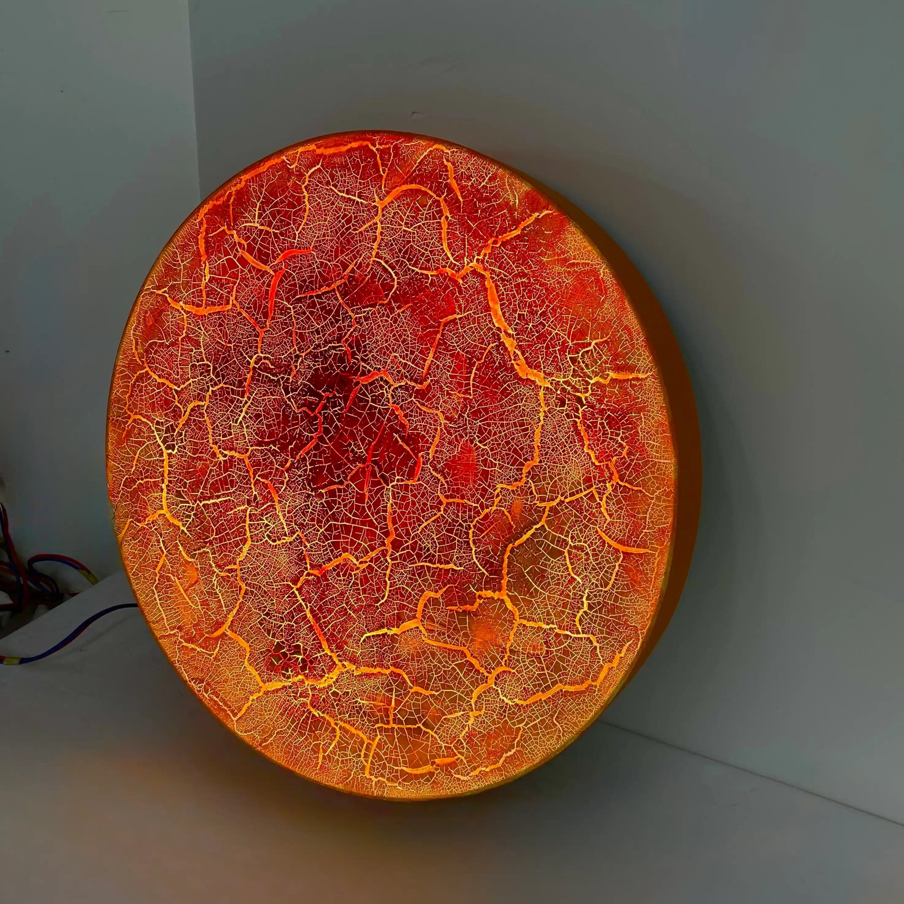 Where Matter Breaks | Ember Rupture Wall Art Jianzhi