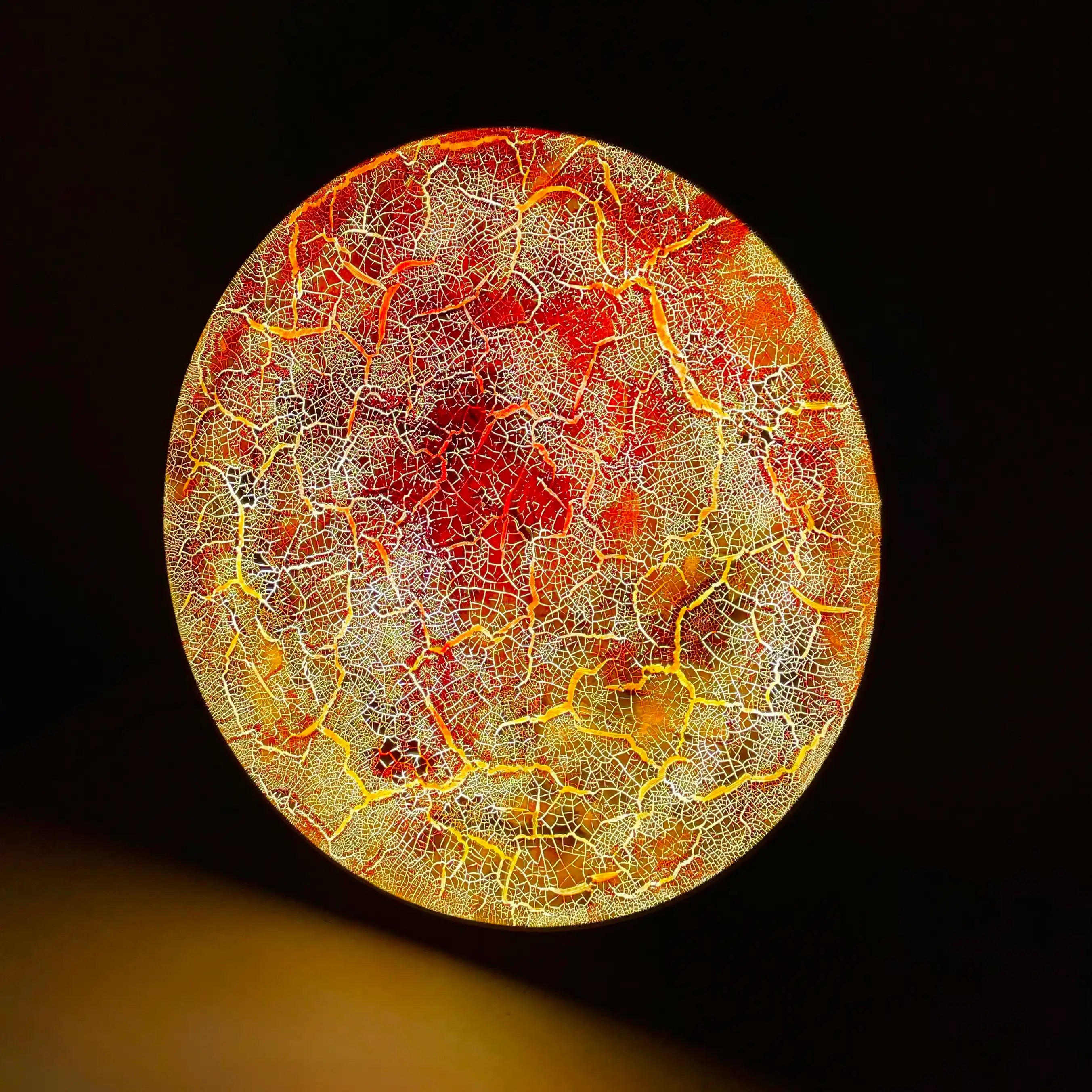 Where Matter Breaks | Ember Rupture Wall Art Jianzhi