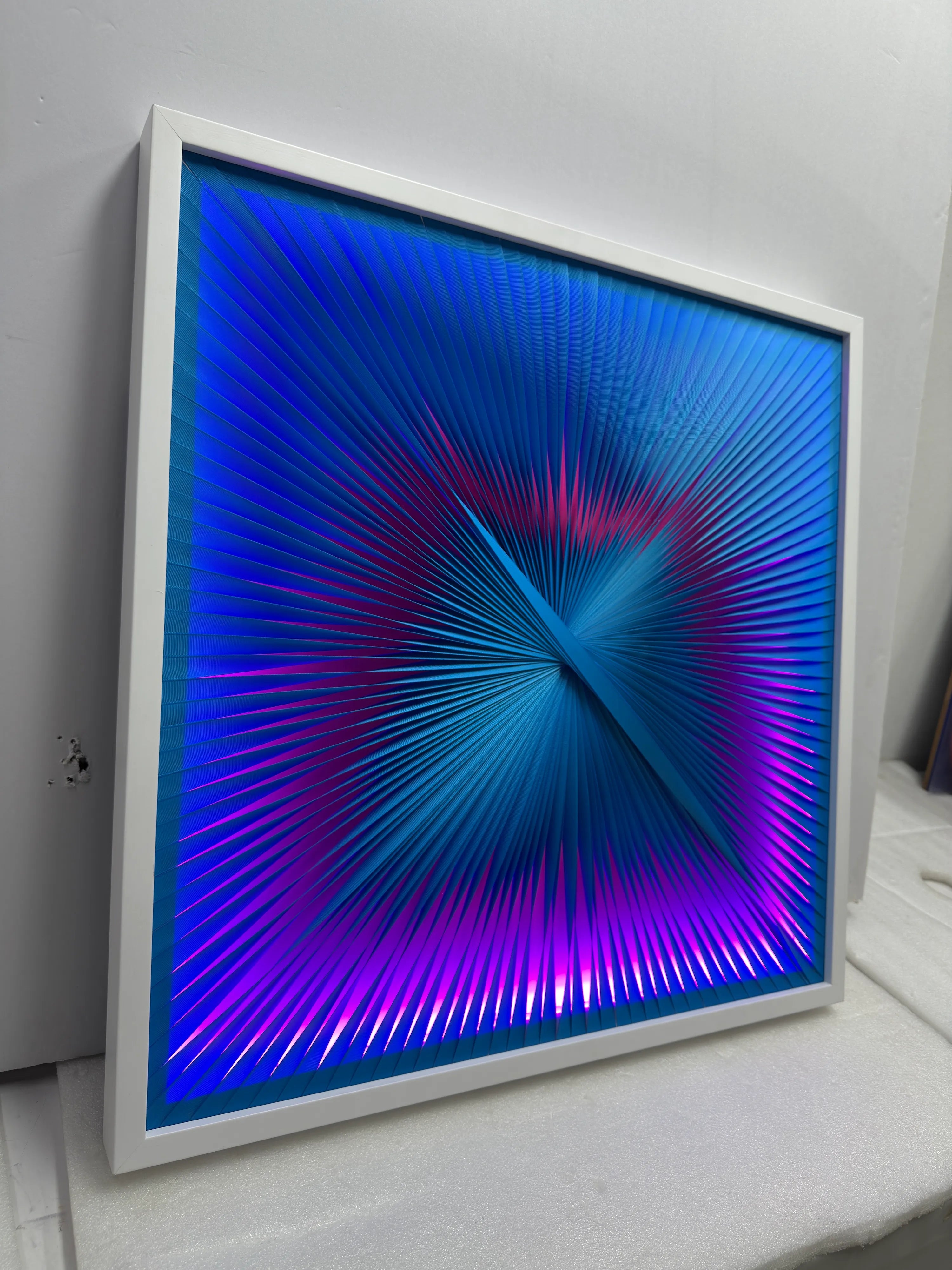 Fabric Fusion | Violet Surge Wall Art Interior Moderna