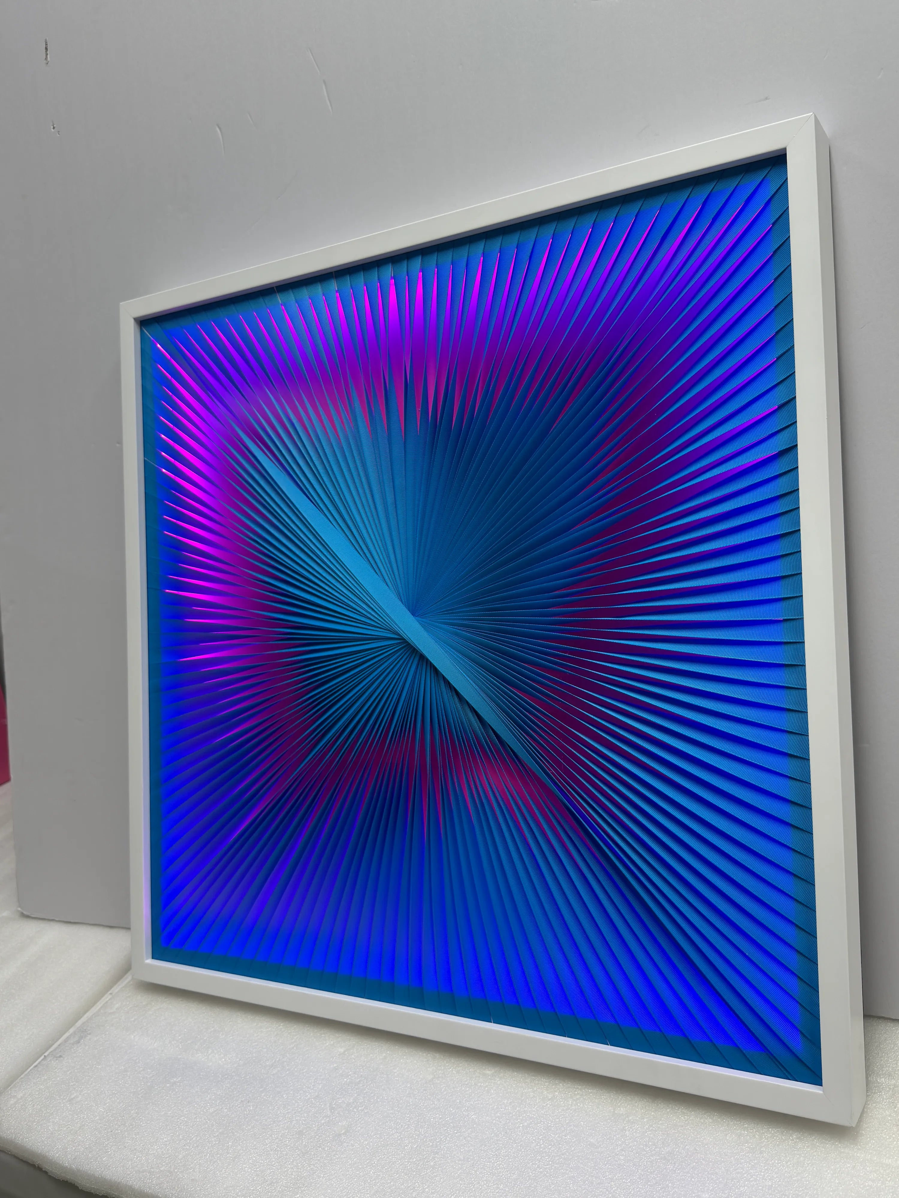 Fabric Fusion | Violet Surge Wall Art Interior Moderna