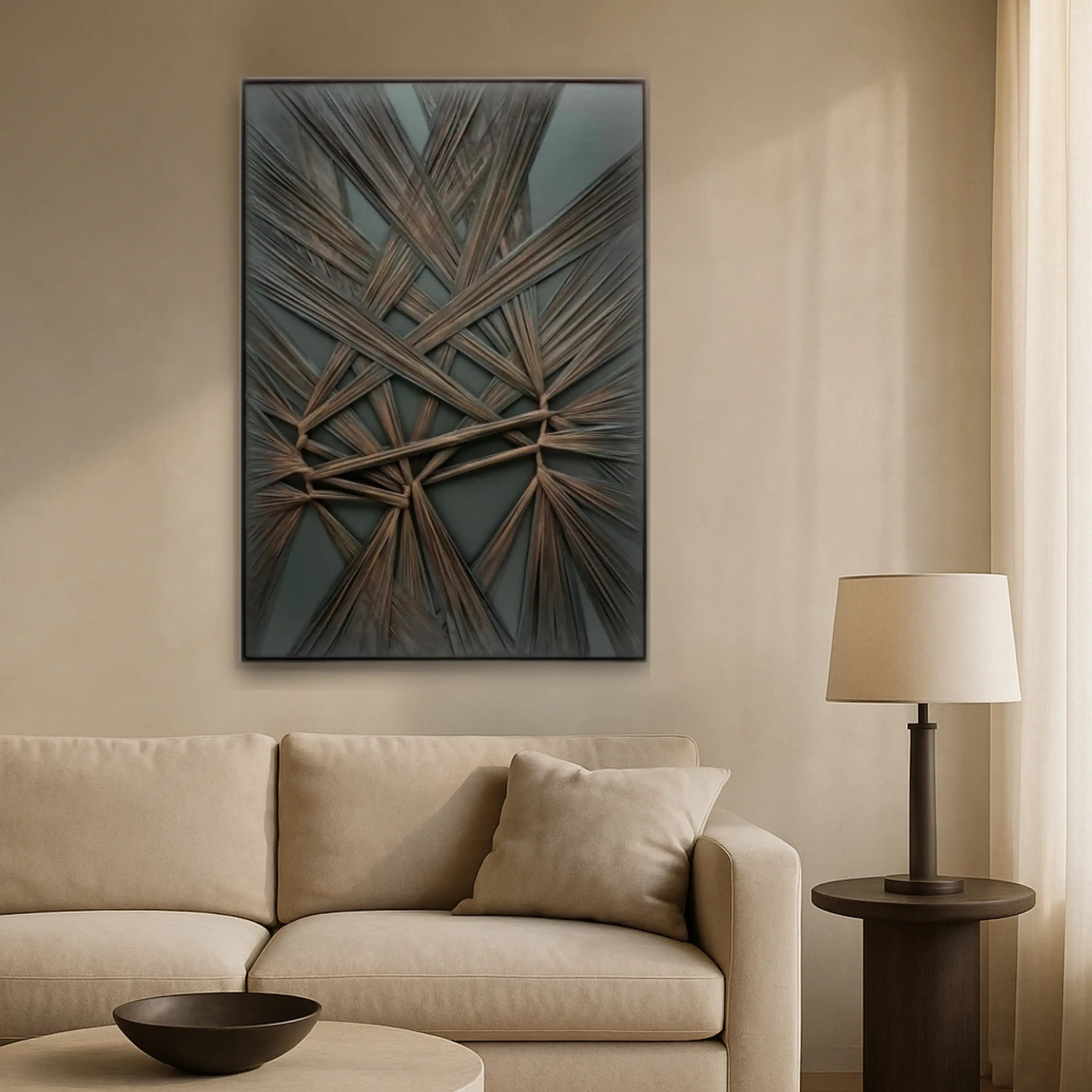 Interwoven Chaos Wall Art Interior Moderna