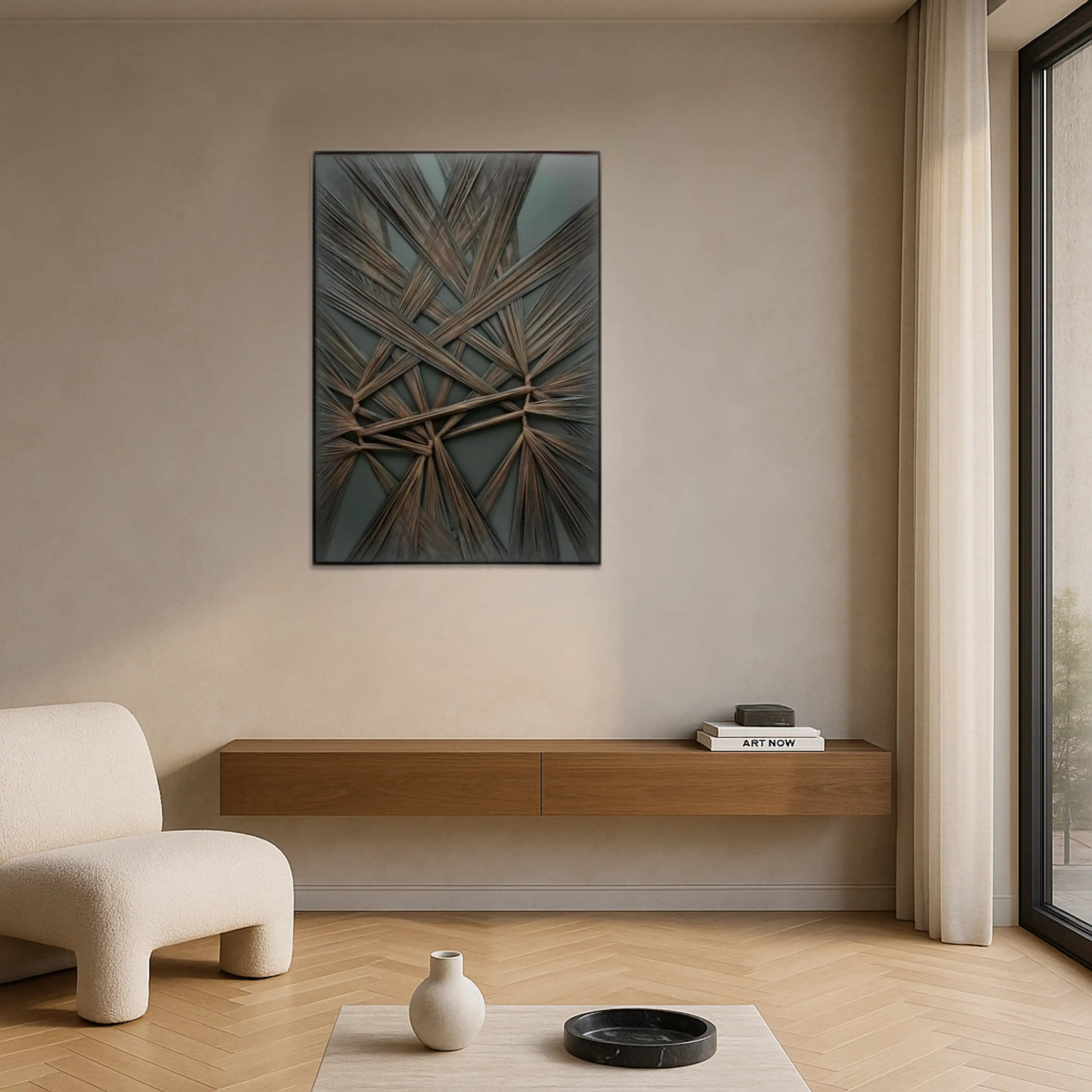 Interwoven Chaos Wall Art Interior Moderna