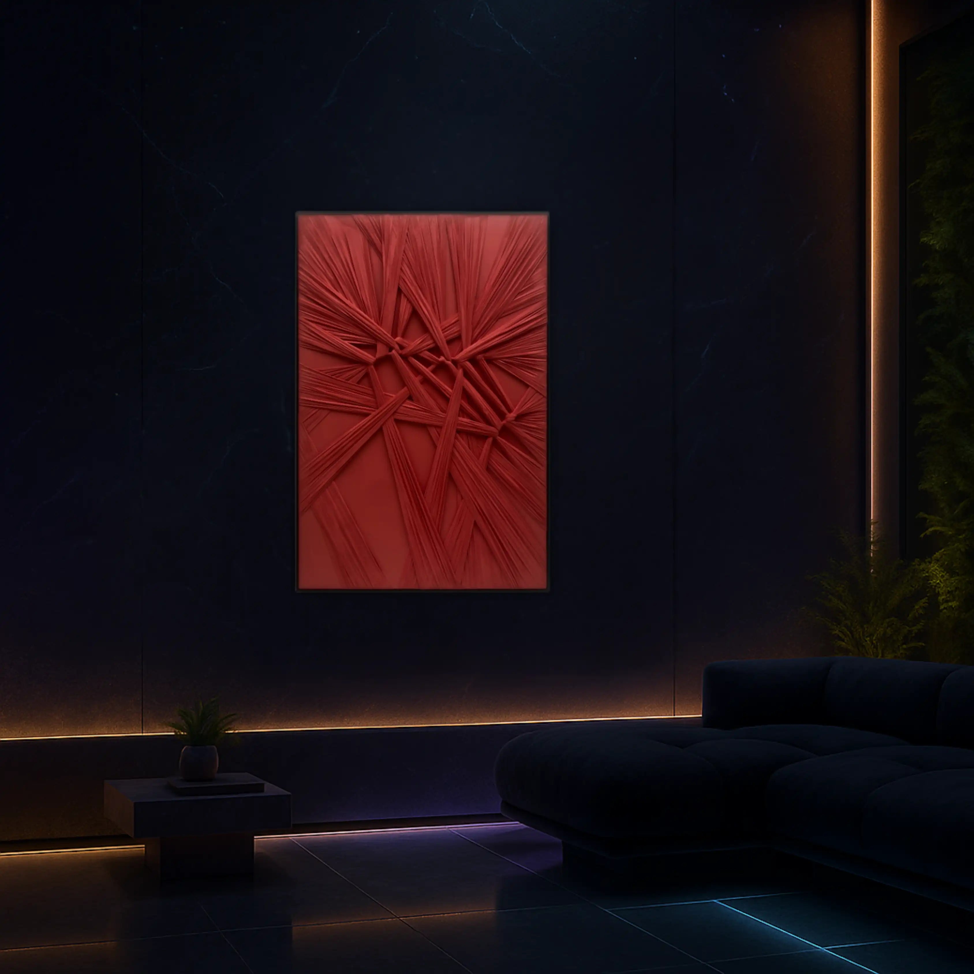 Interwoven Chaos Wall Art Interior Moderna