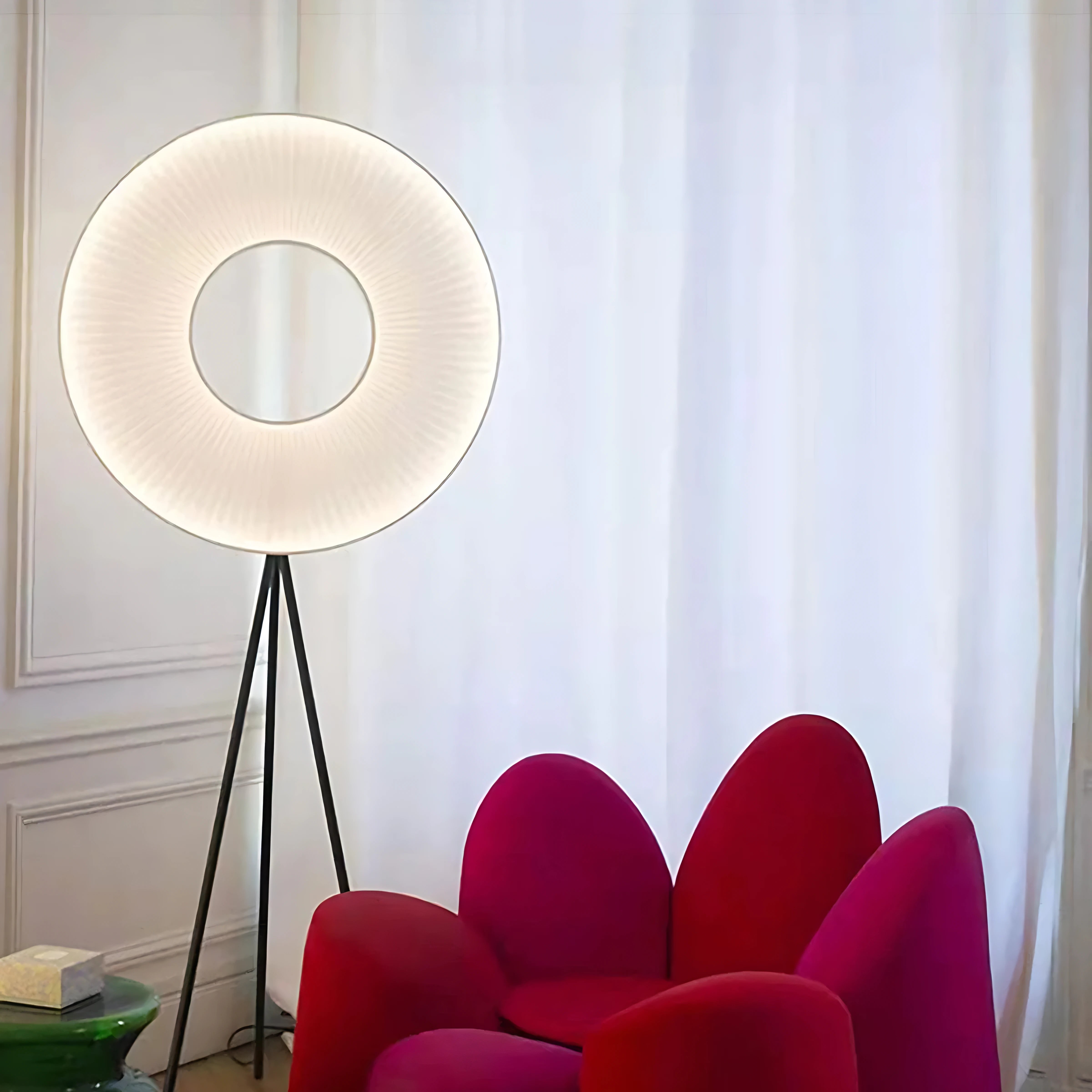 Iris Bahia Single Ring Floor Lamp Lamp Interior Moderna
